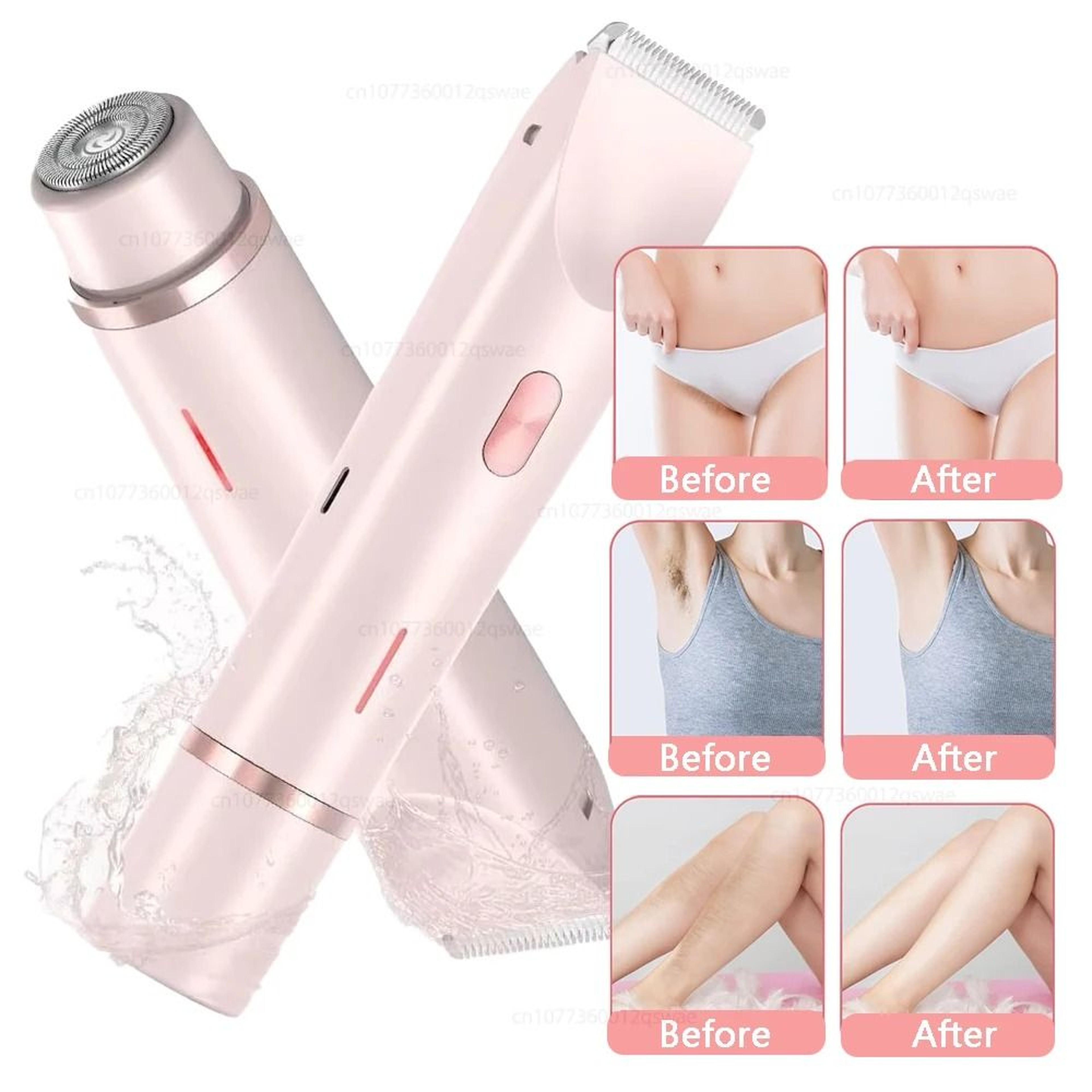 Electric Shaver For Women Dual Head Hair Remover And Trimmer For Legs Underarms And Bikini Line 5