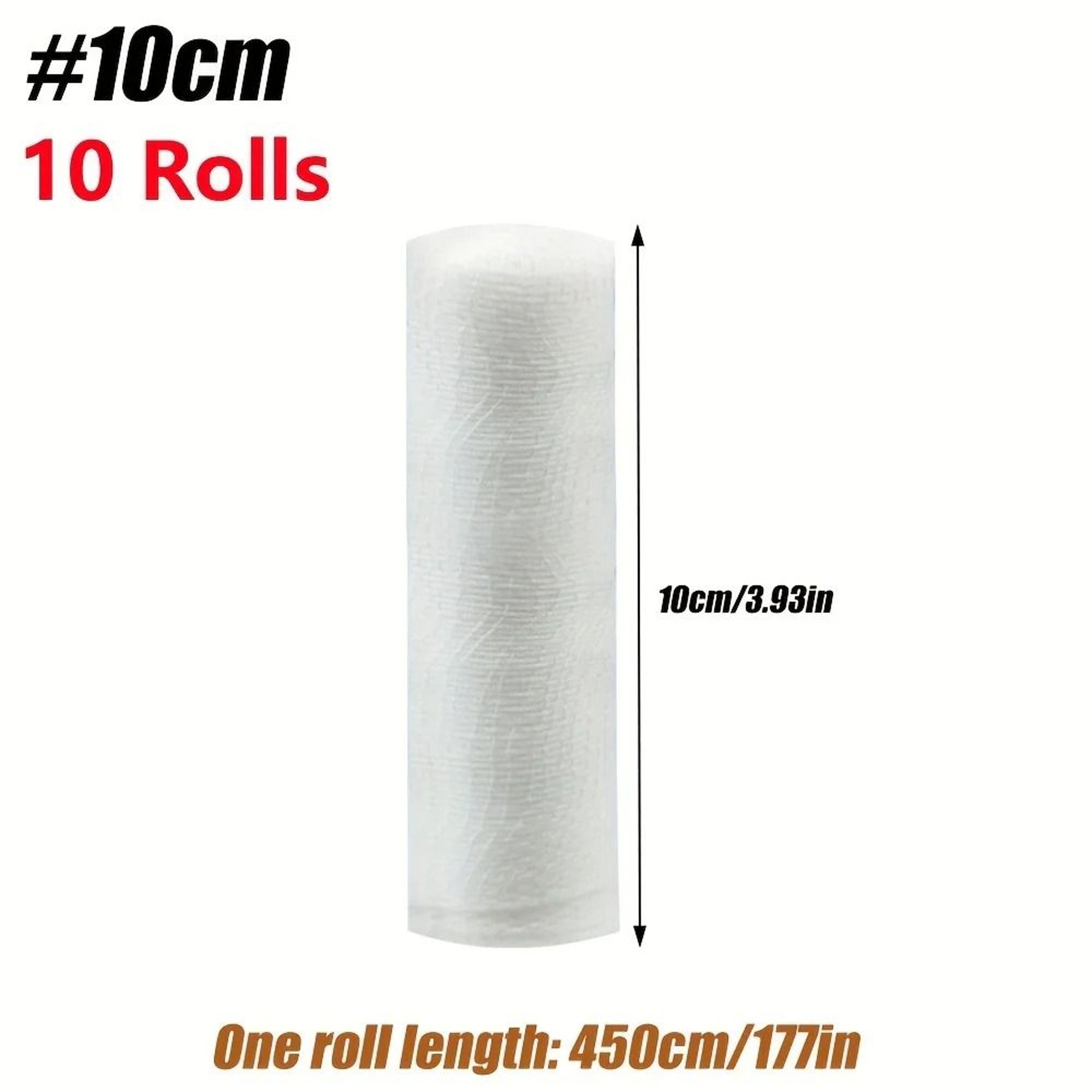 Breathable Gauze Bandage Rolls Flexible Multipurpose Wrap 6