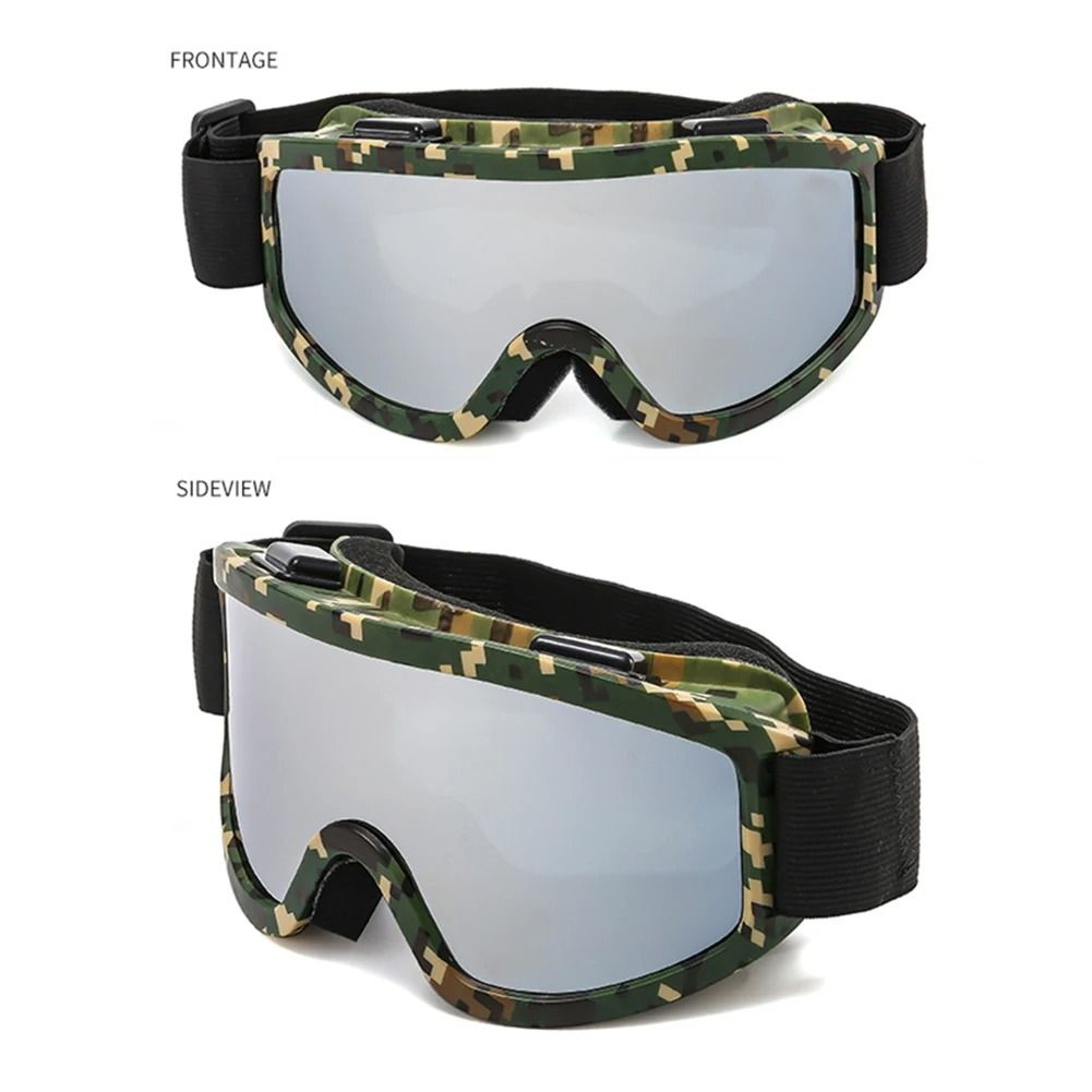 Large Frame Ski Goggles With Colorful Anti Glare Lens For Snow Sports 6