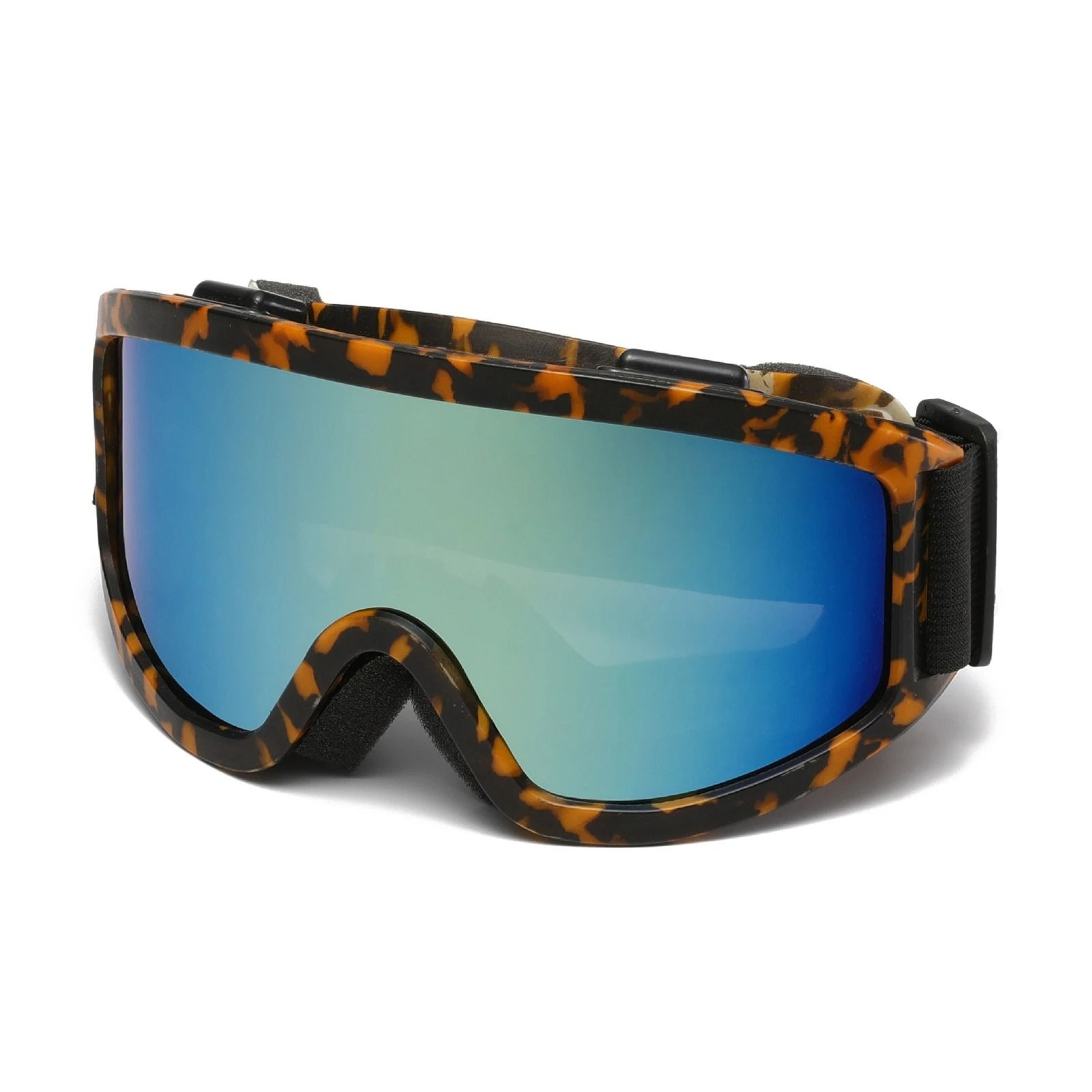 Large Frame Ski Goggles With Colorful Anti Glare Lens For Snow Sports 23