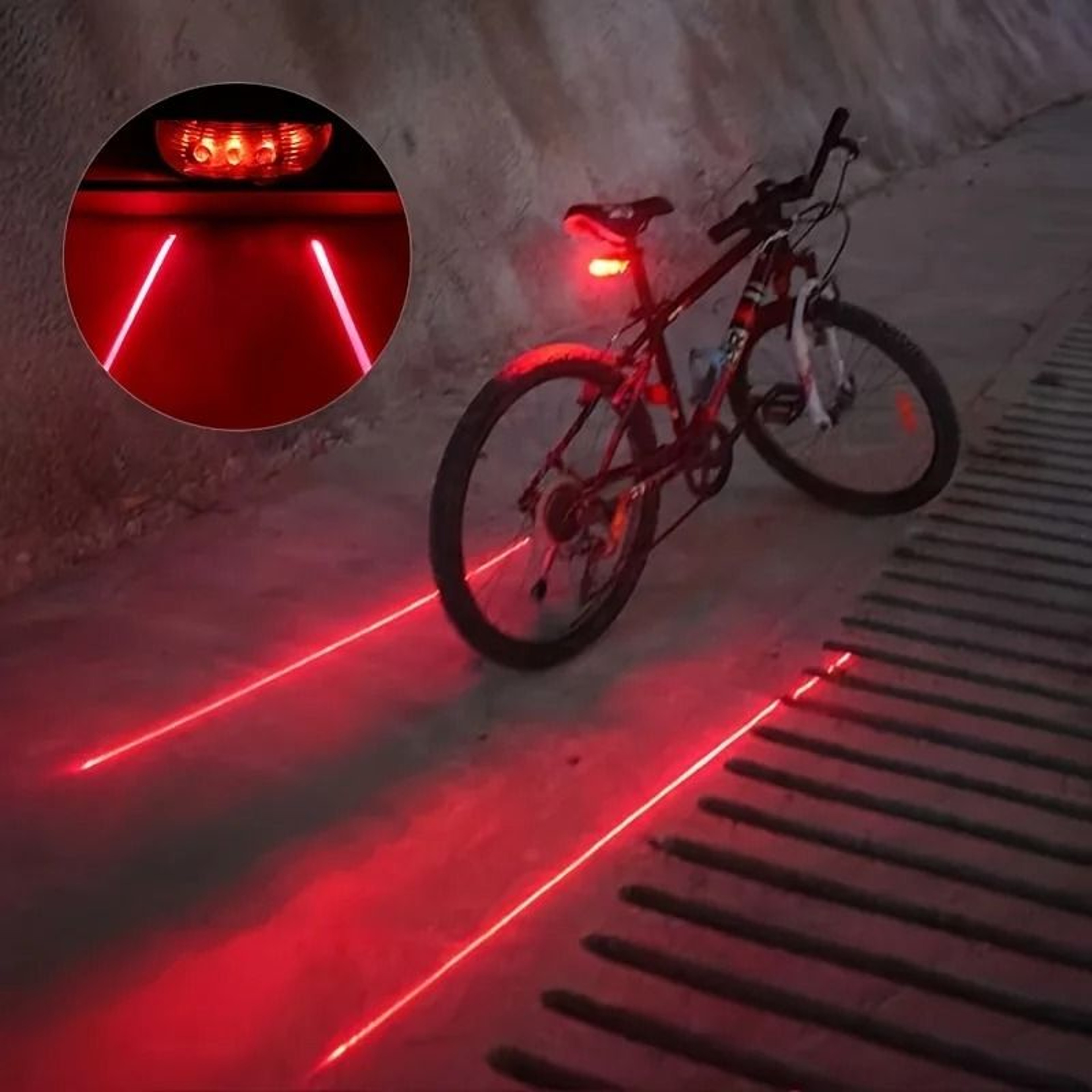 Bicycle LED And Laser Safety Taillight 1