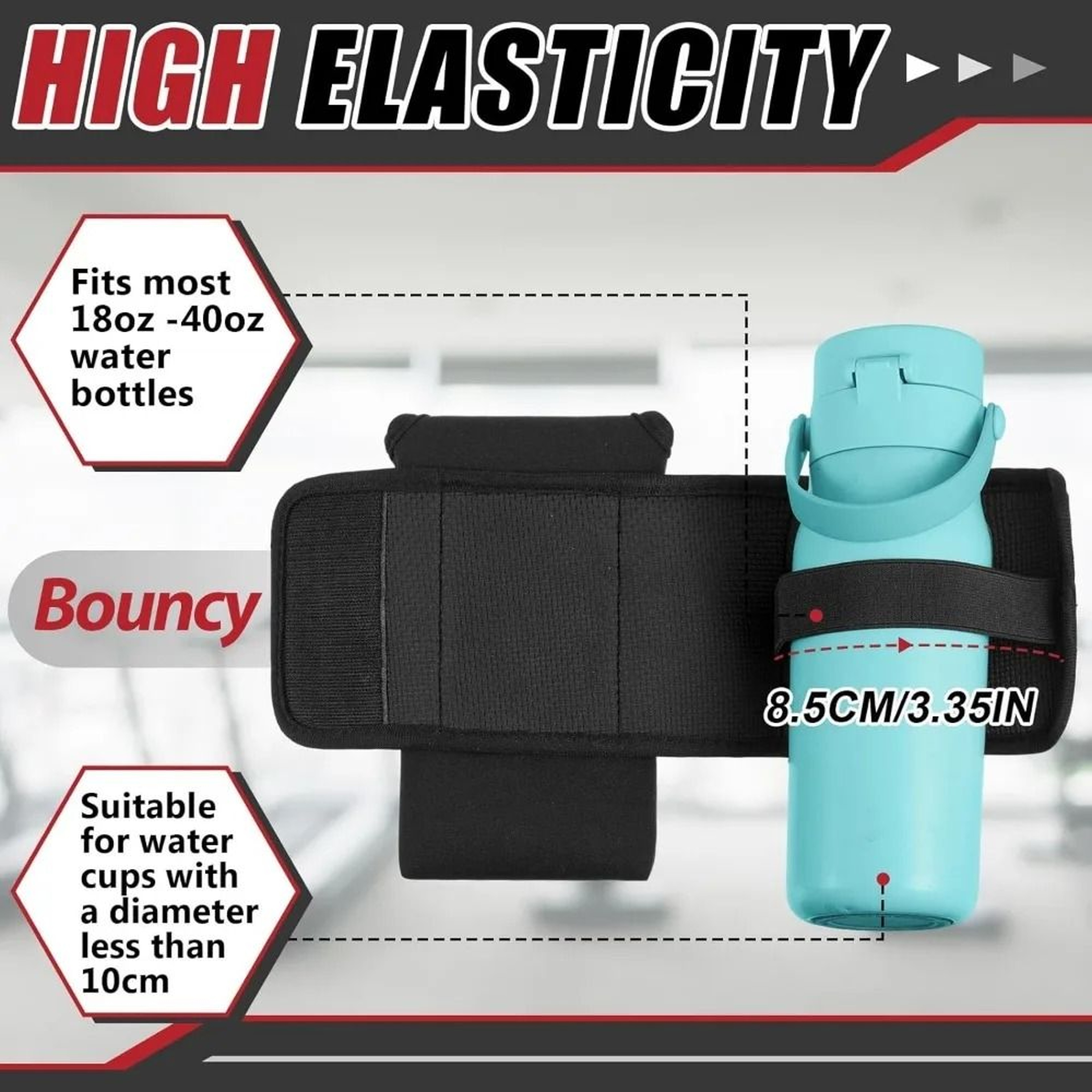 Magnetic Water Bottle Holder With Phone Pocket And Portable Carry Bag 2