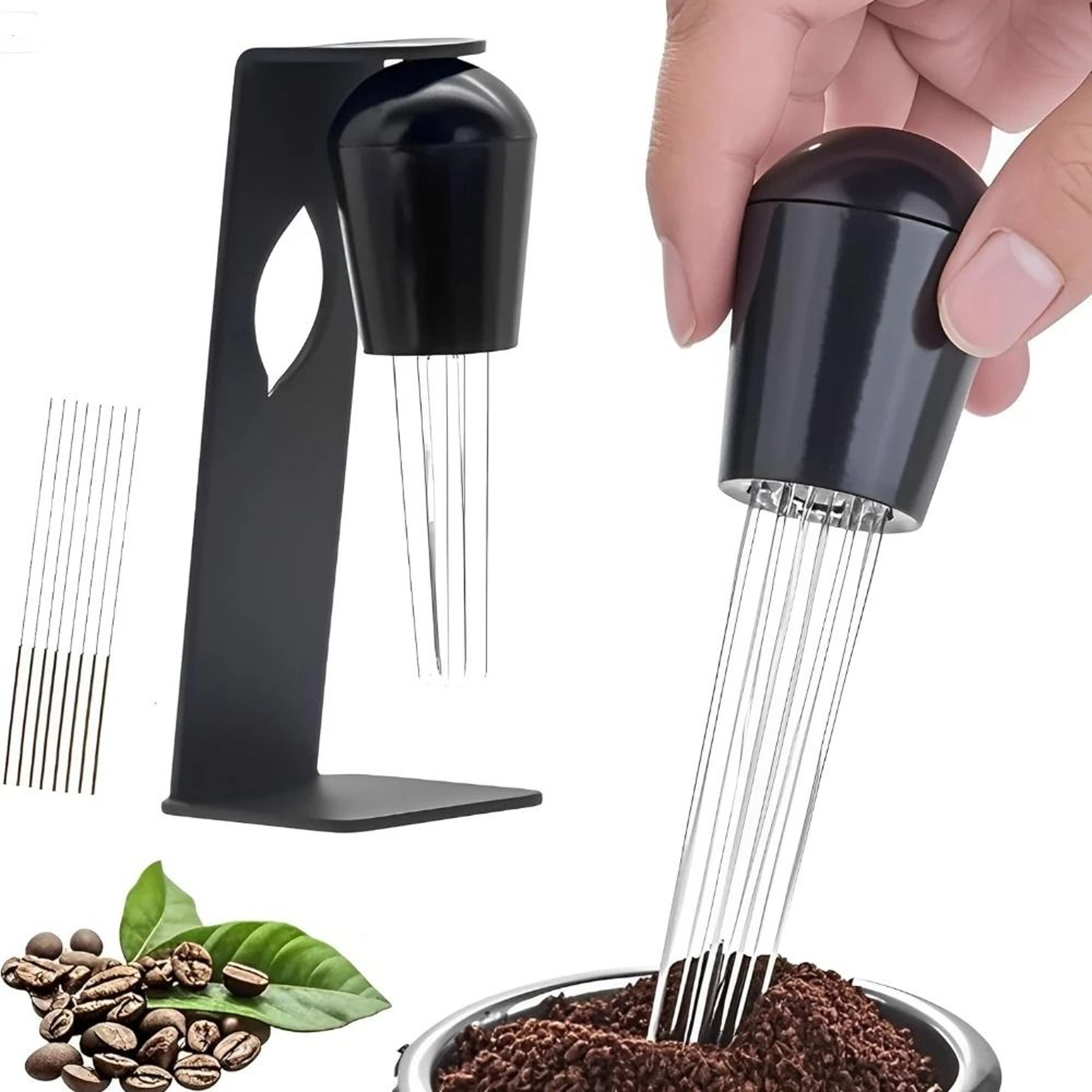 Espresso Dispensing Tool With Magnetic Holder And 20 Needles 0
