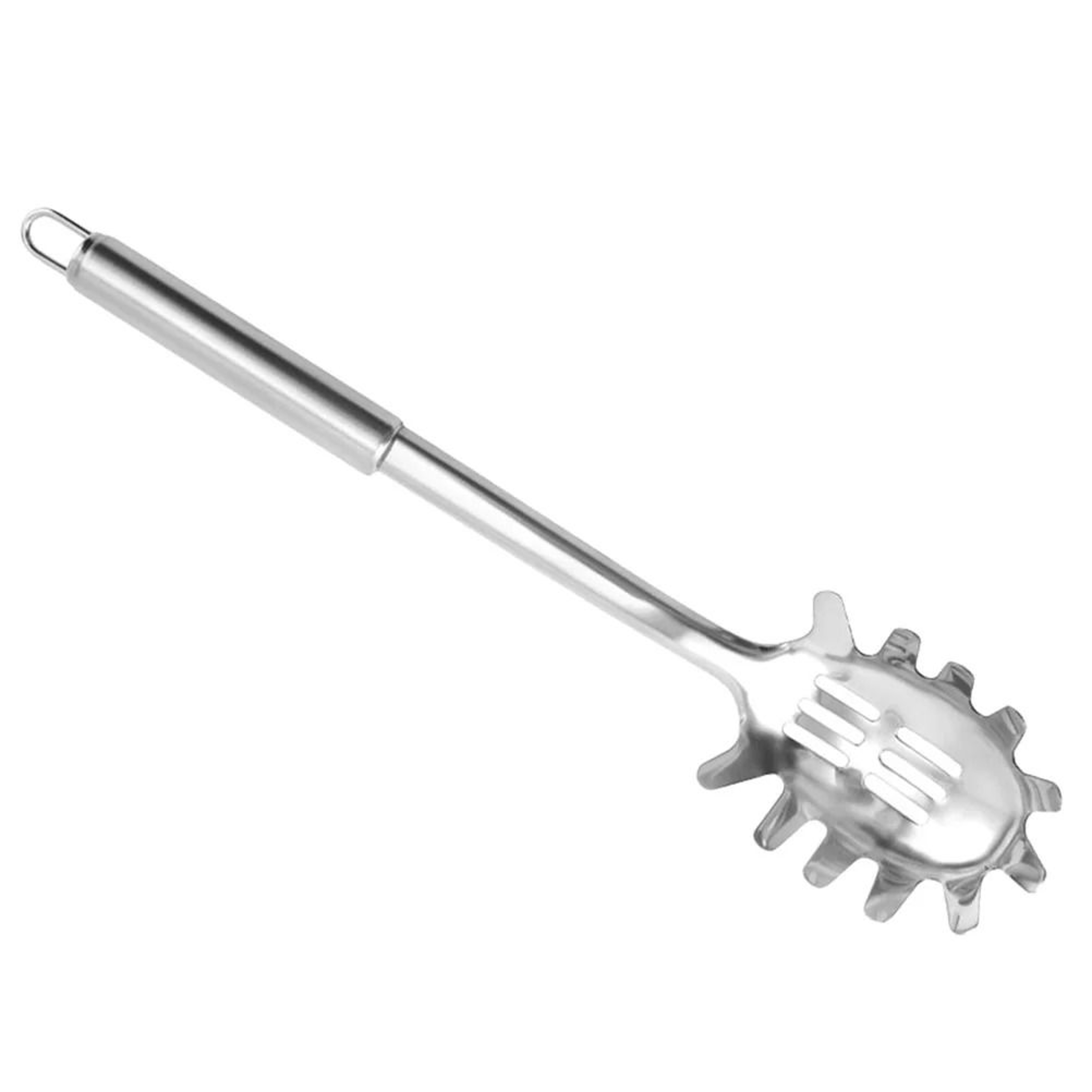 Portable Spaghetti Spoon Noodle Kitchen Gear Stainless Utensils Steel Pasta Server 4