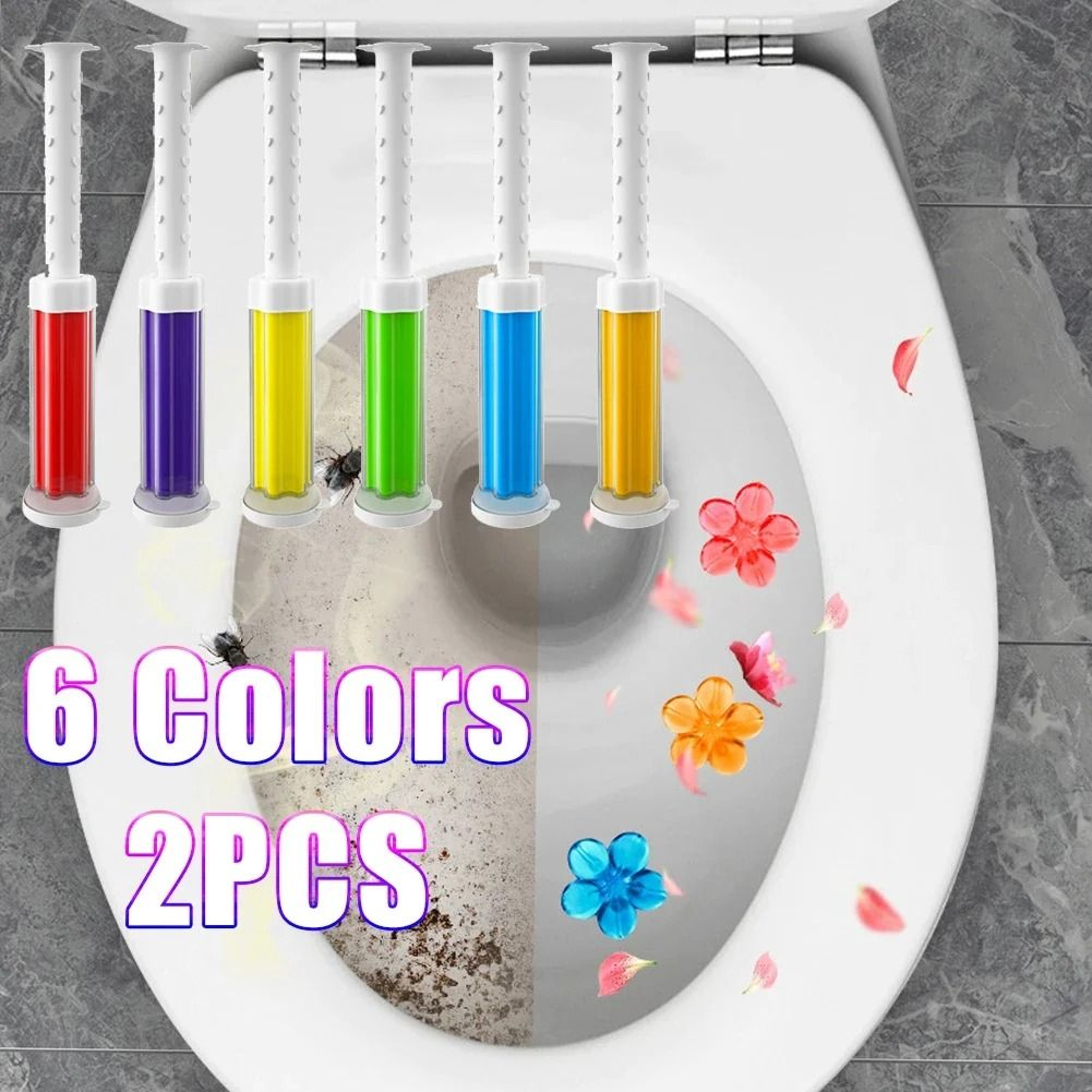Toilet Cleaner Gel Deodorant 2 Pack Toilet Gel Air Freshener Bathroom Fragrance Cleaner 0