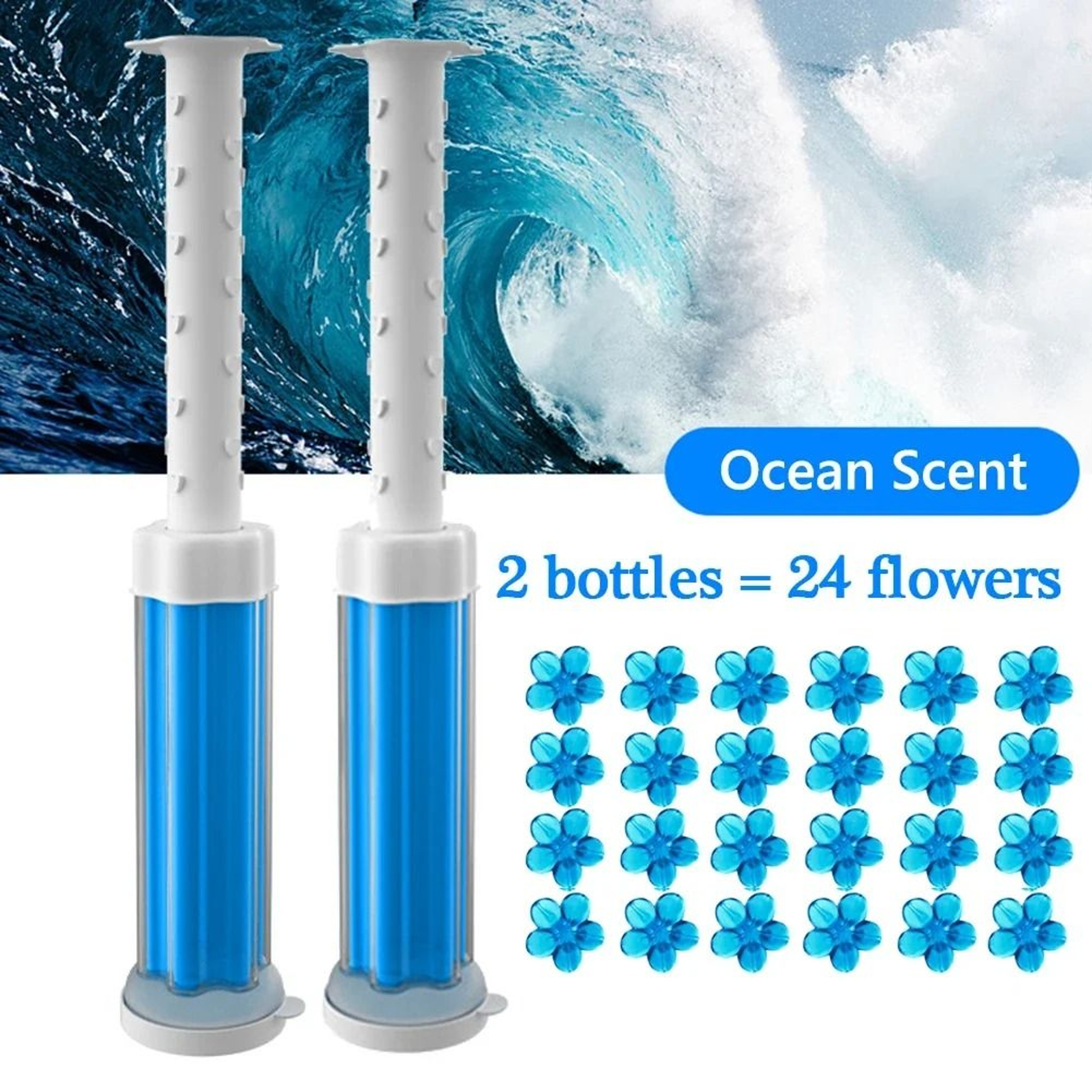 Toilet Cleaner Gel Deodorant 2 Pack Toilet Gel Air Freshener Bathroom Fragrance Cleaner 9