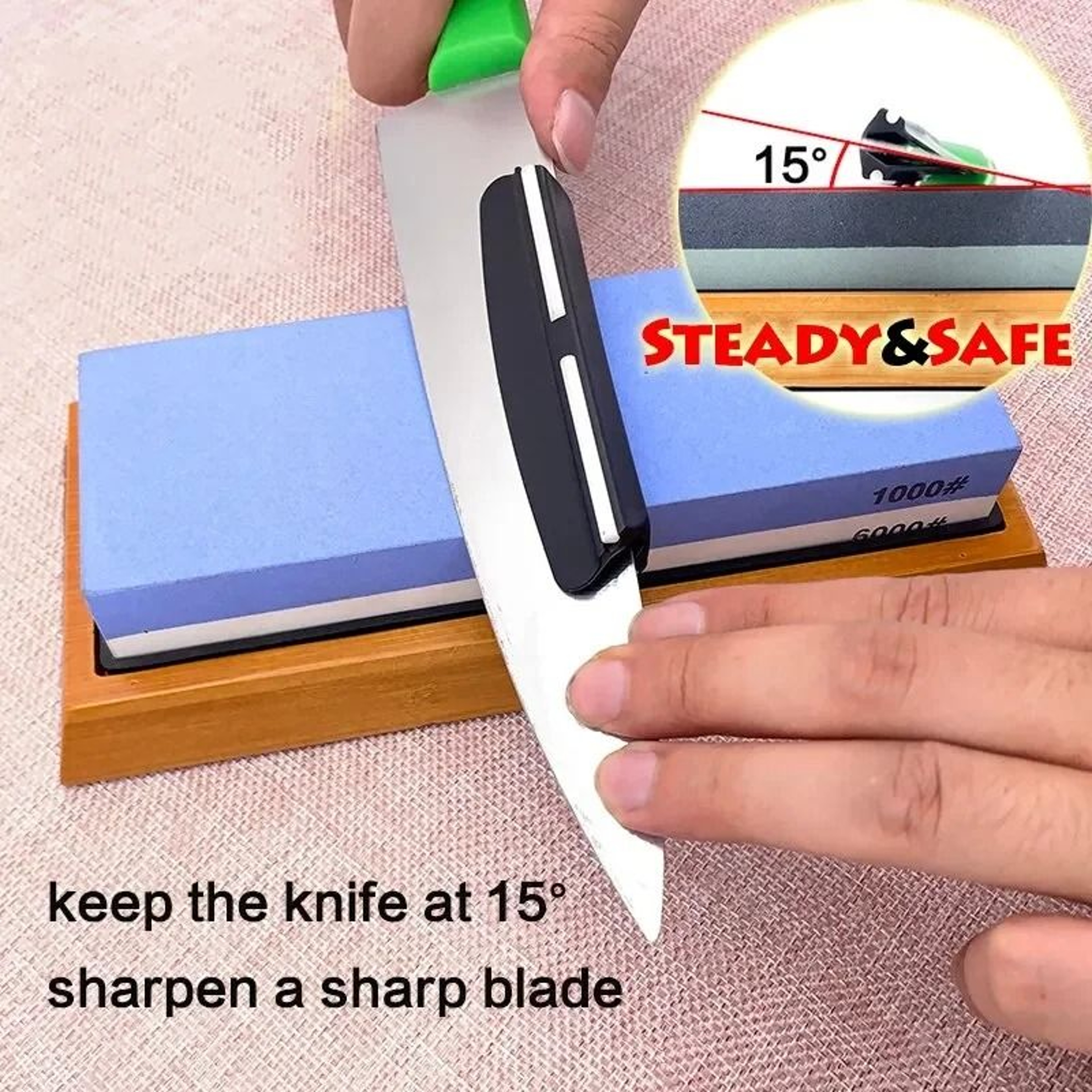 15 Degree Knife Sharpener Angle Guide For Whetstones 0