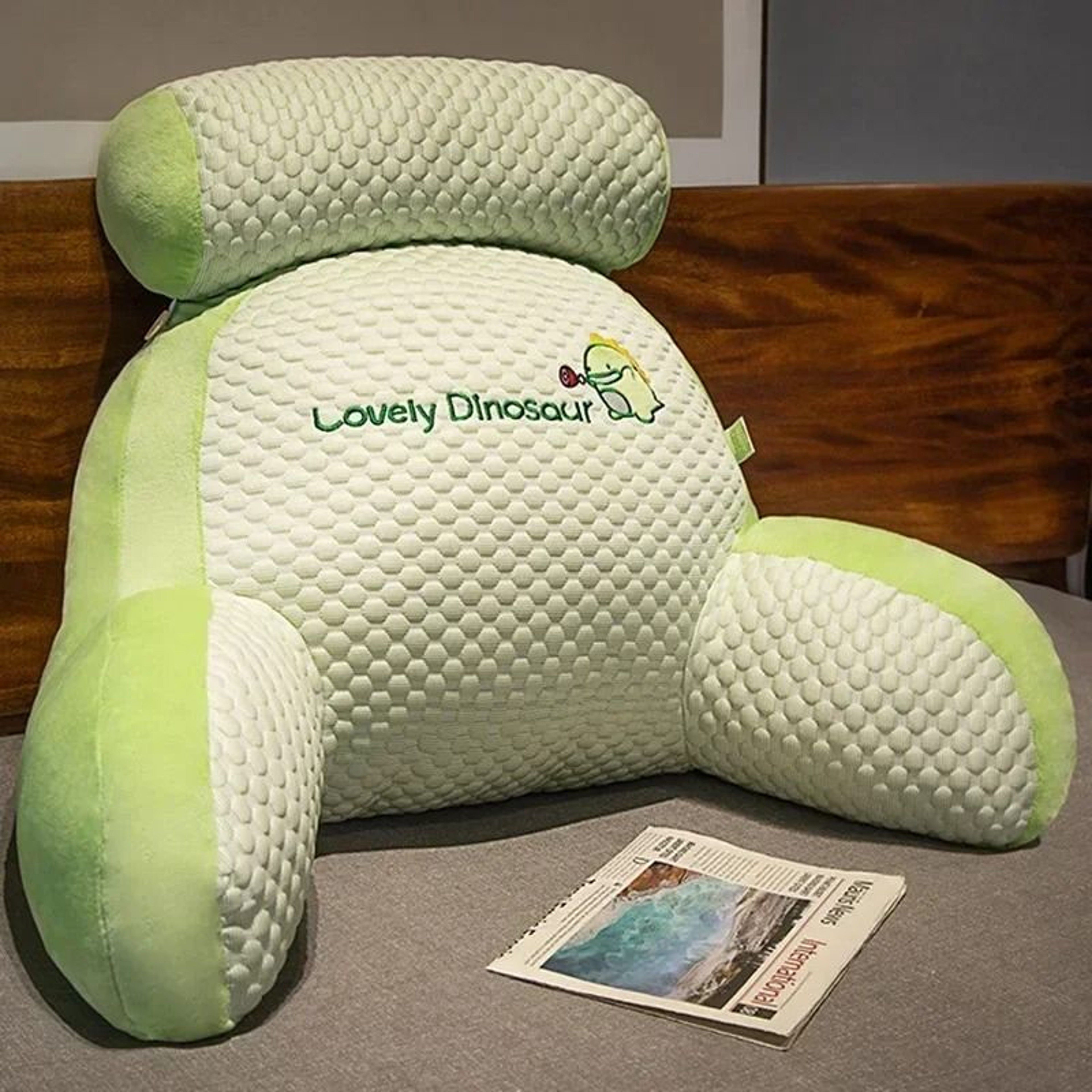 Ice Peas Bedside Cushion Soft Backrest Reading Pillow 2