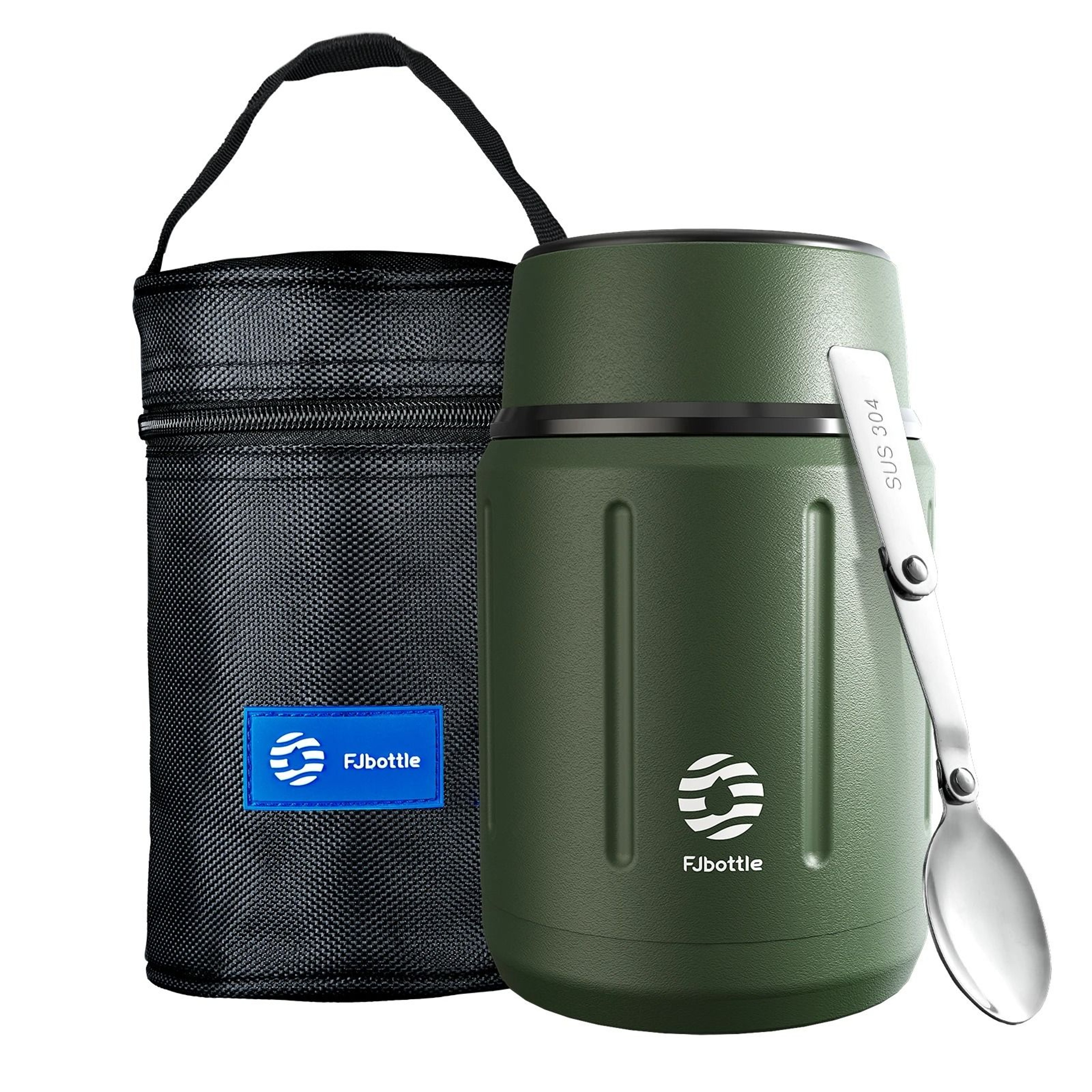 Food Thermos Vacuum Lunch Box Stainless Steel 750ML With Spoon 0