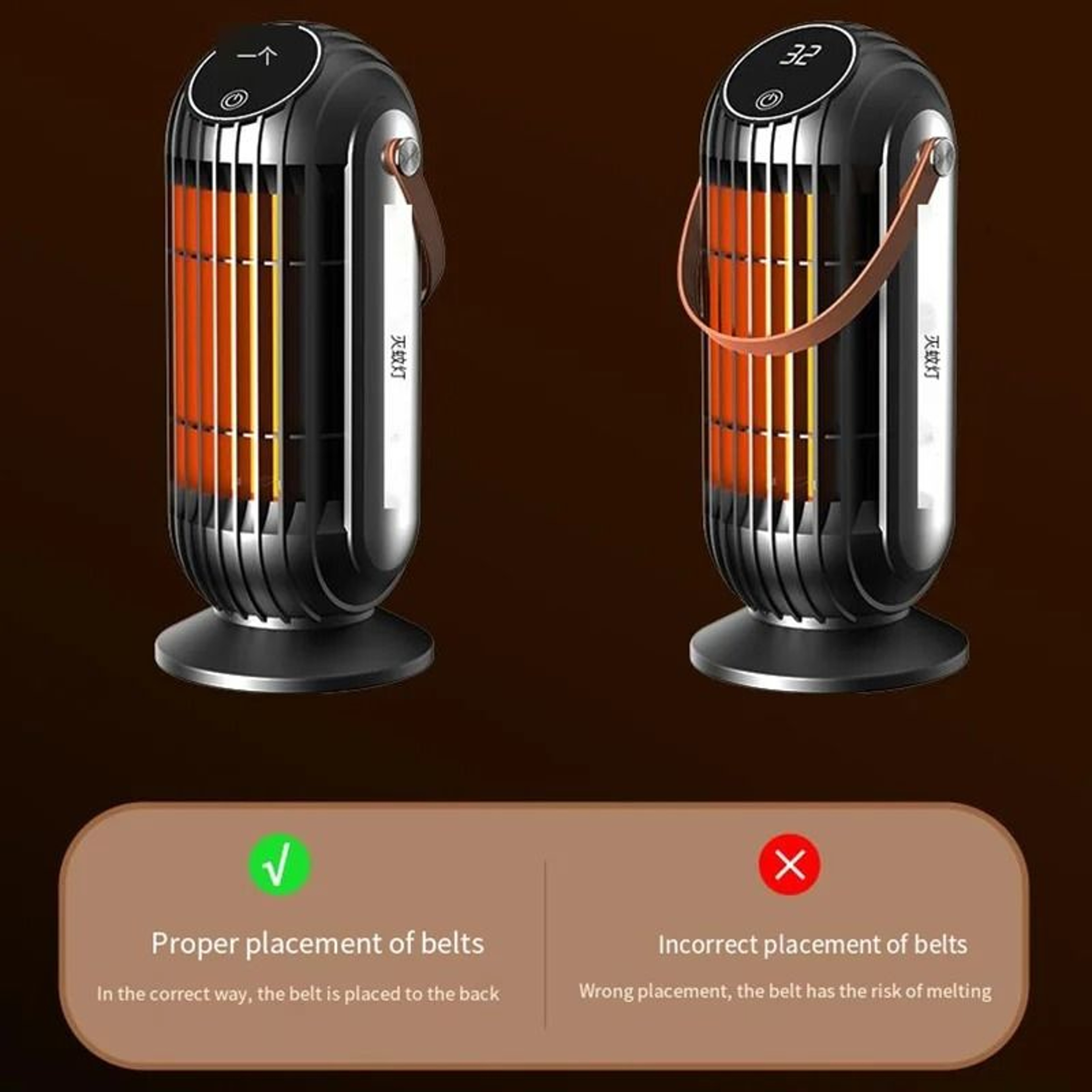 2000W Smart PTC Ceramic Desktop Space Heater 4