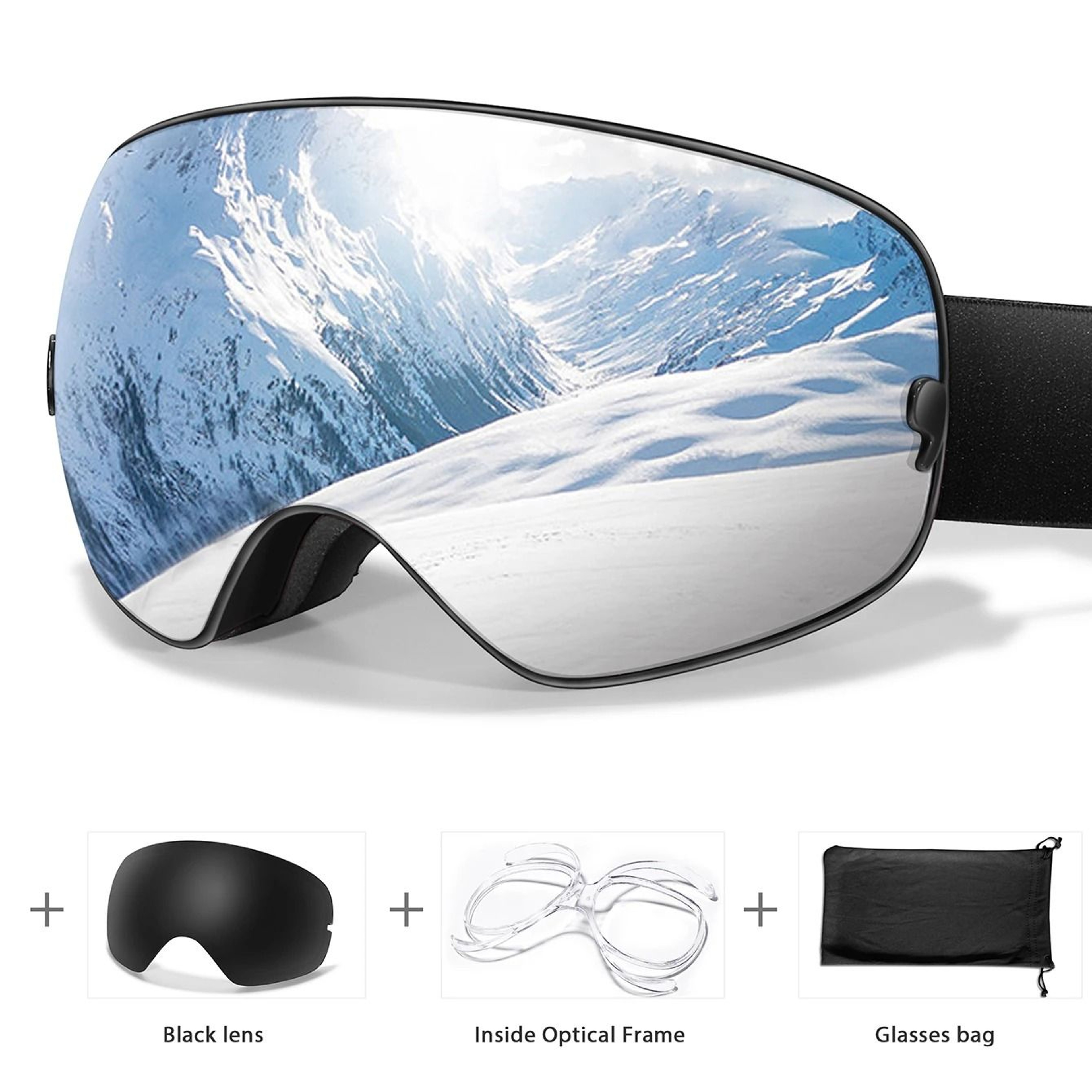 Outdoor UV400 Ski Goggles Anti Fog Snowboarding And Snowmobile Glasses 10