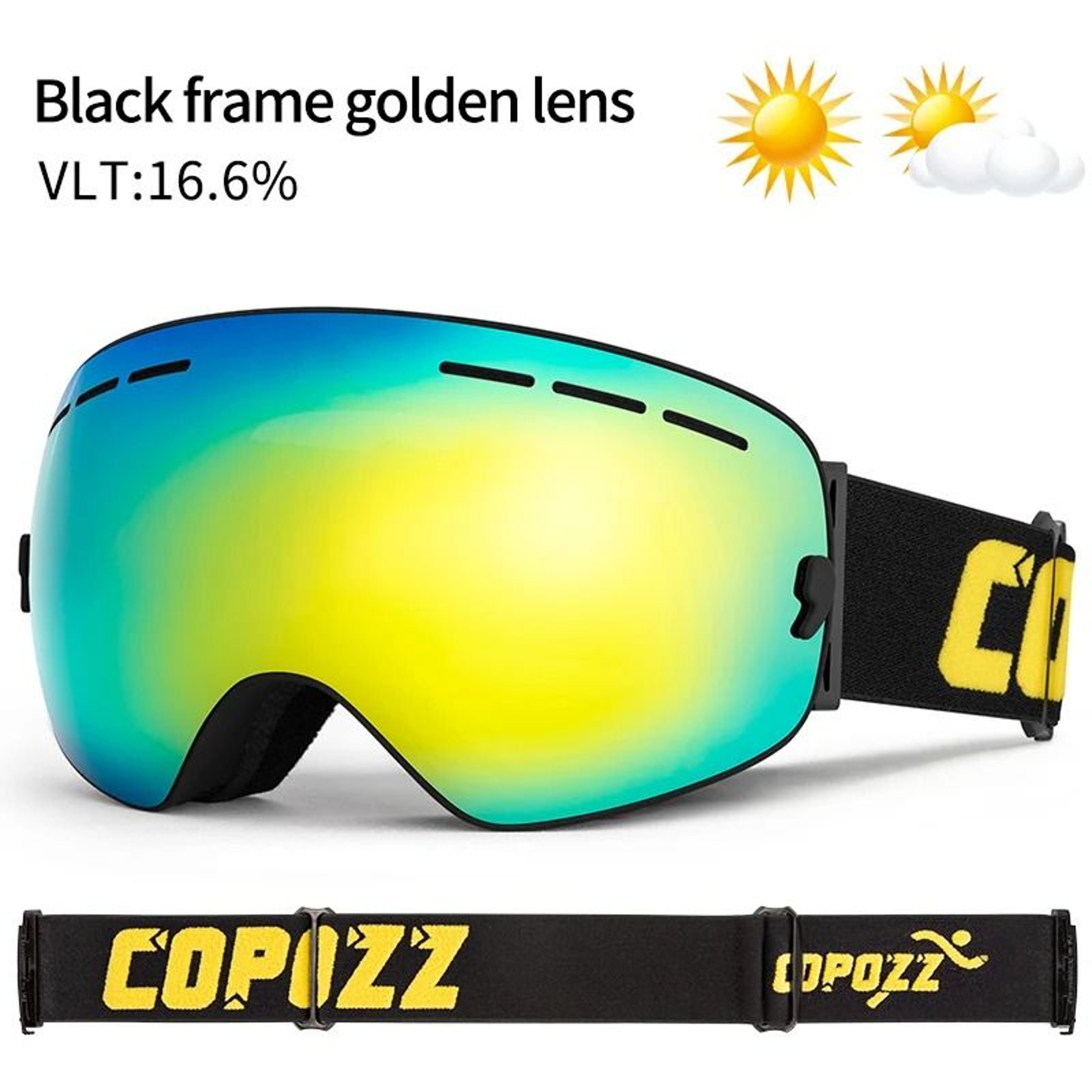 Anti Fog Ski Goggles Double Layer UV400 Wide View Snowboard Mask For Men And Women 9