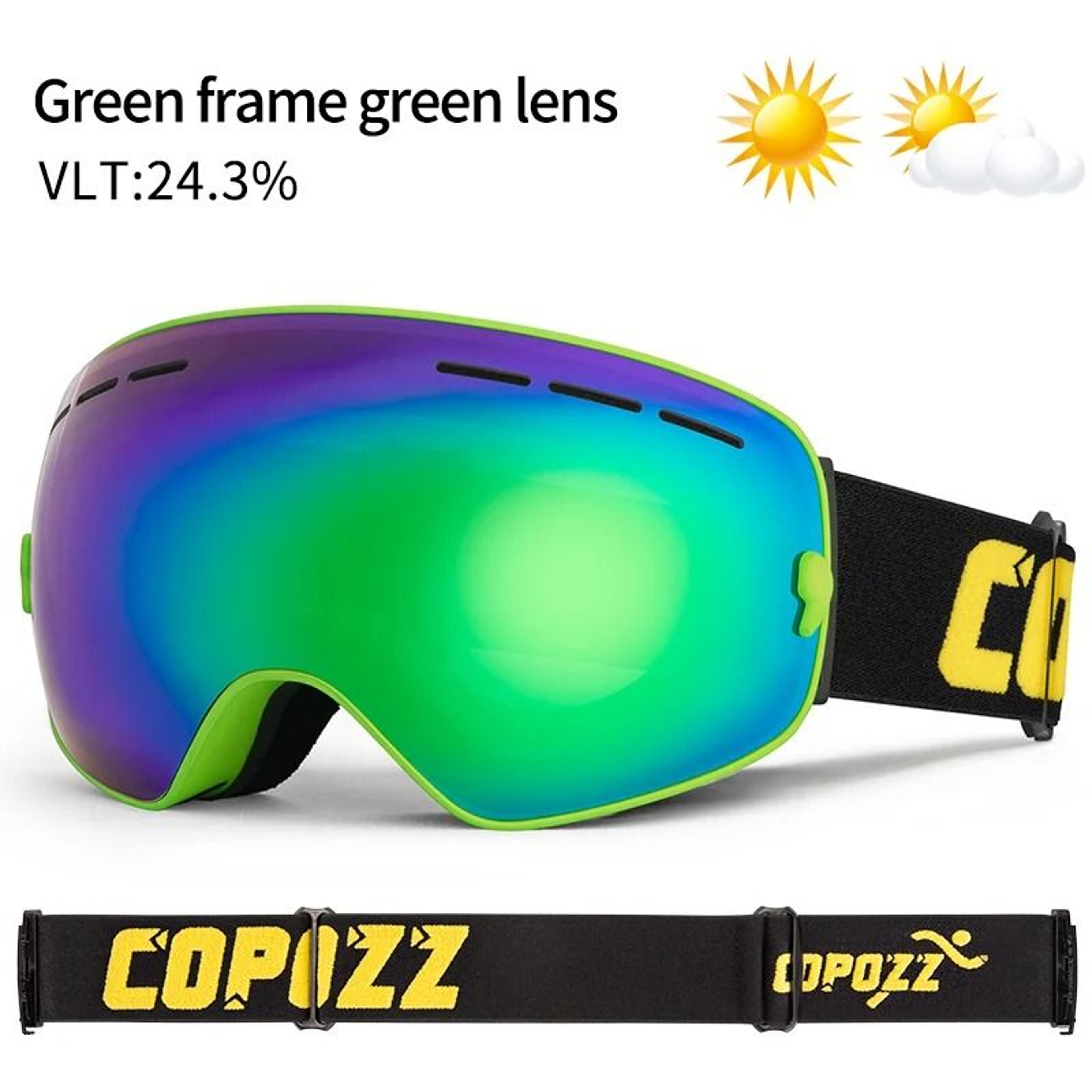 Anti Fog Ski Goggles Double Layer UV400 Wide View Snowboard Mask For Men And Women 10