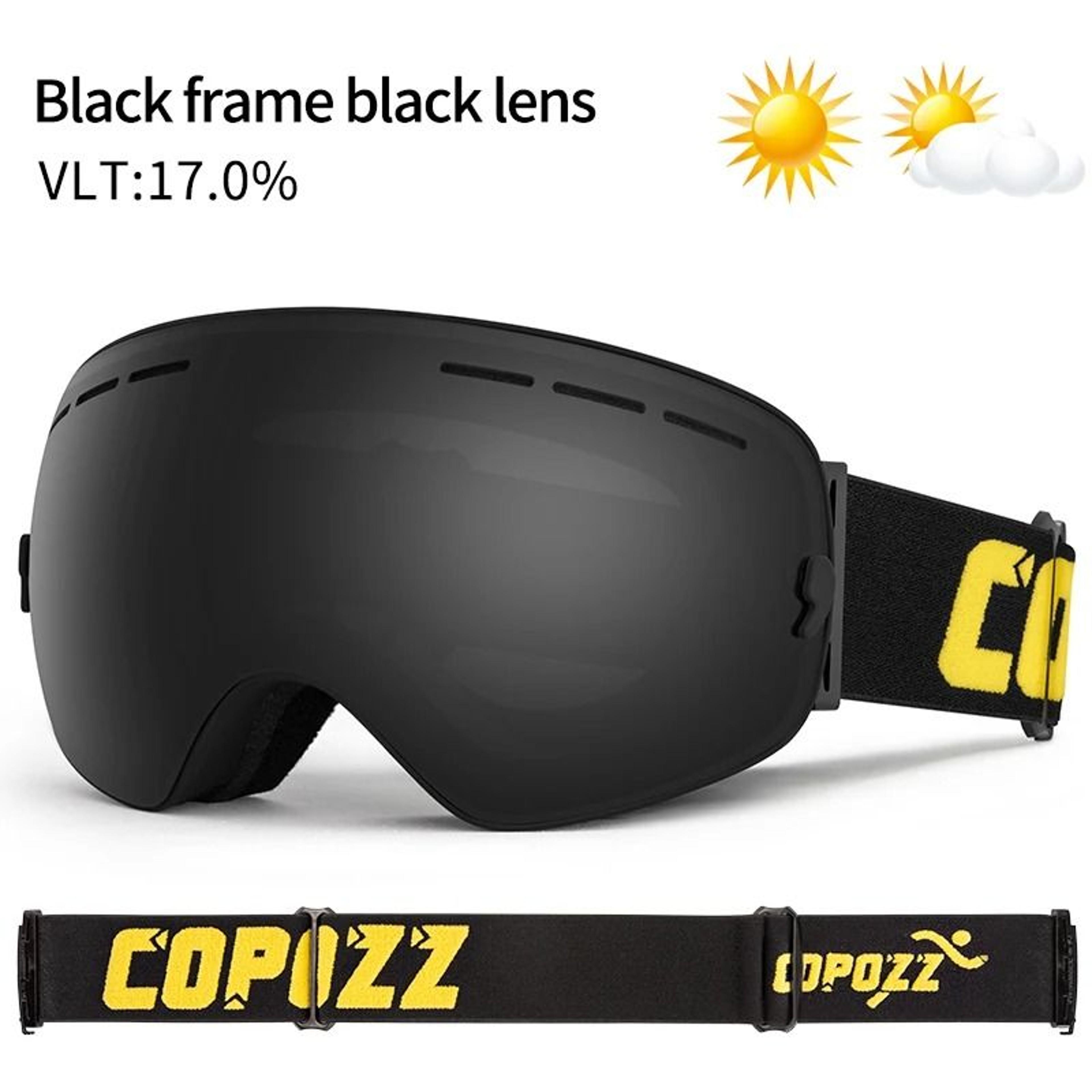 Anti Fog Ski Goggles Double Layer UV400 Wide View Snowboard Mask For Men And Women 7