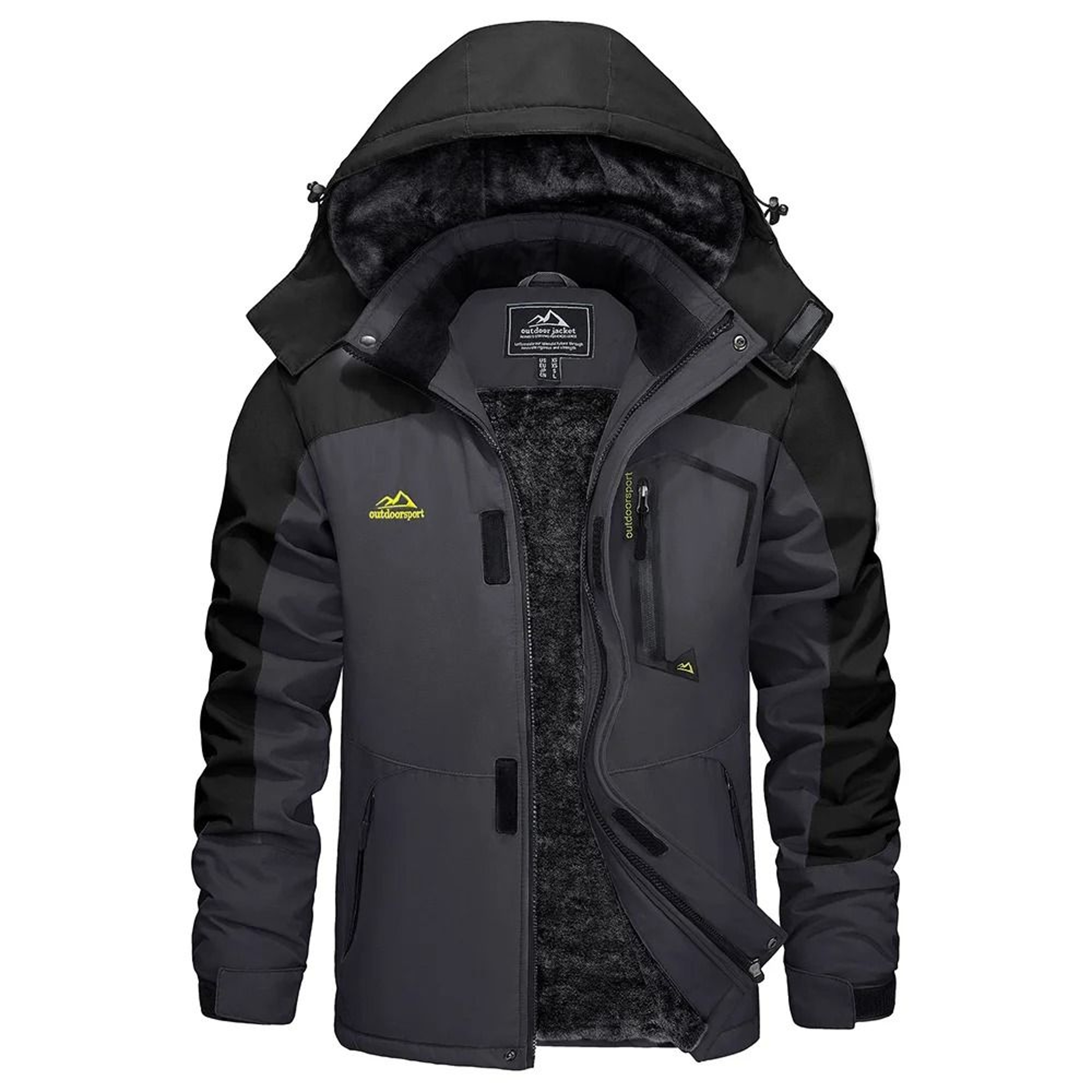 Mens Winter Ski Jacket Waterproof Warm Fleece Snow Coat Windproof Outdoor Parka 14