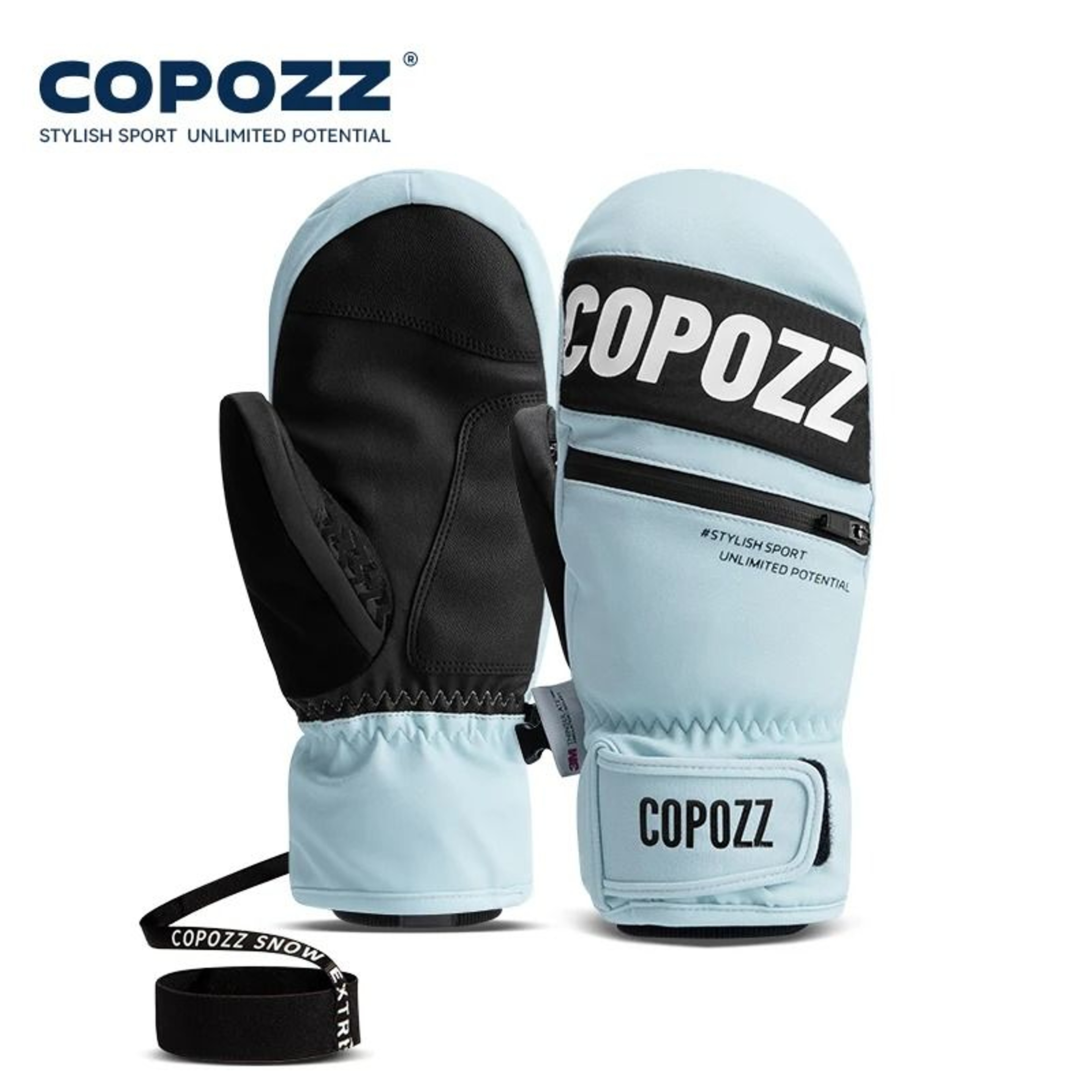 Thermal Waterproof Winter Ski Mittens With 3M Insulation 8