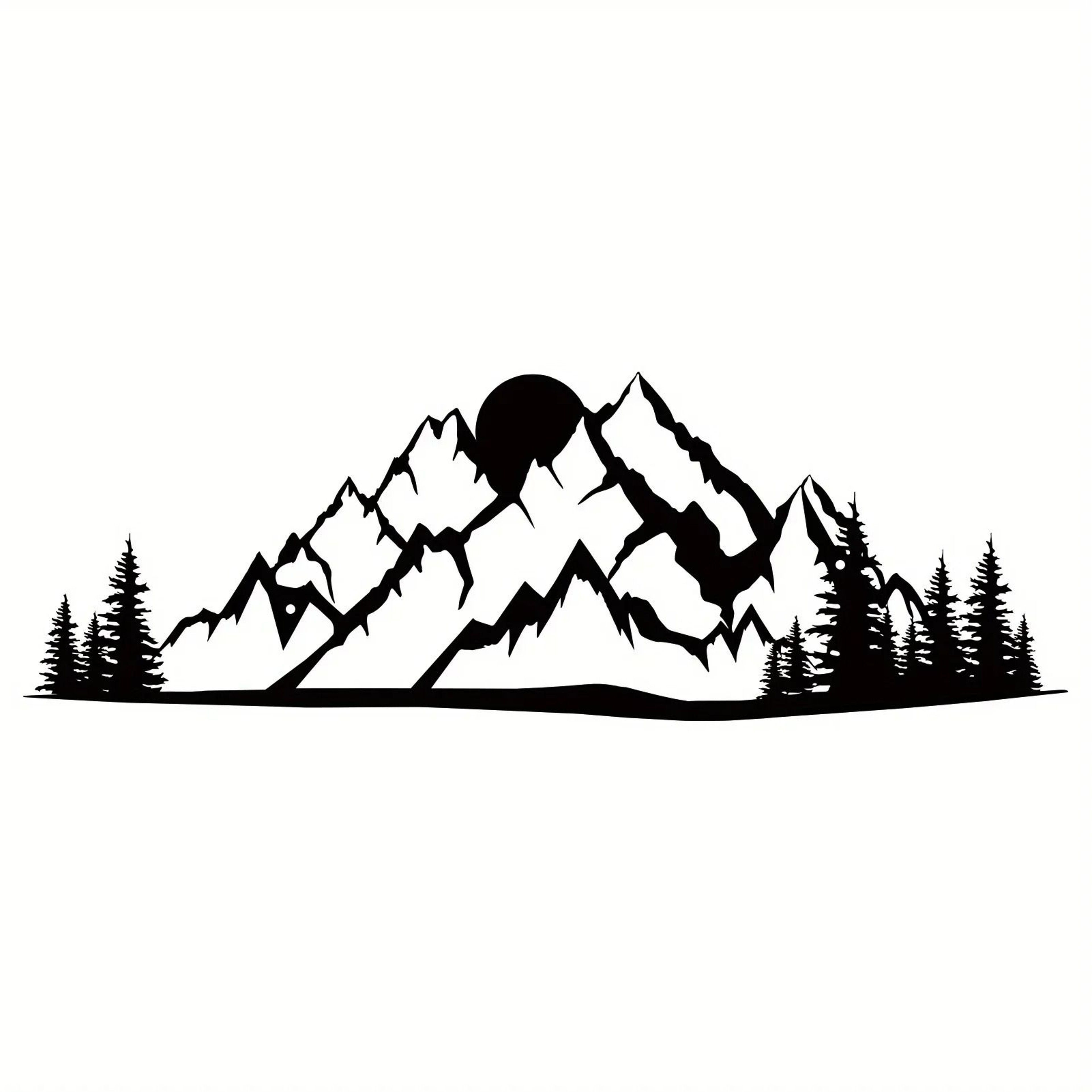Mountain Forest Metal Wall Art 6