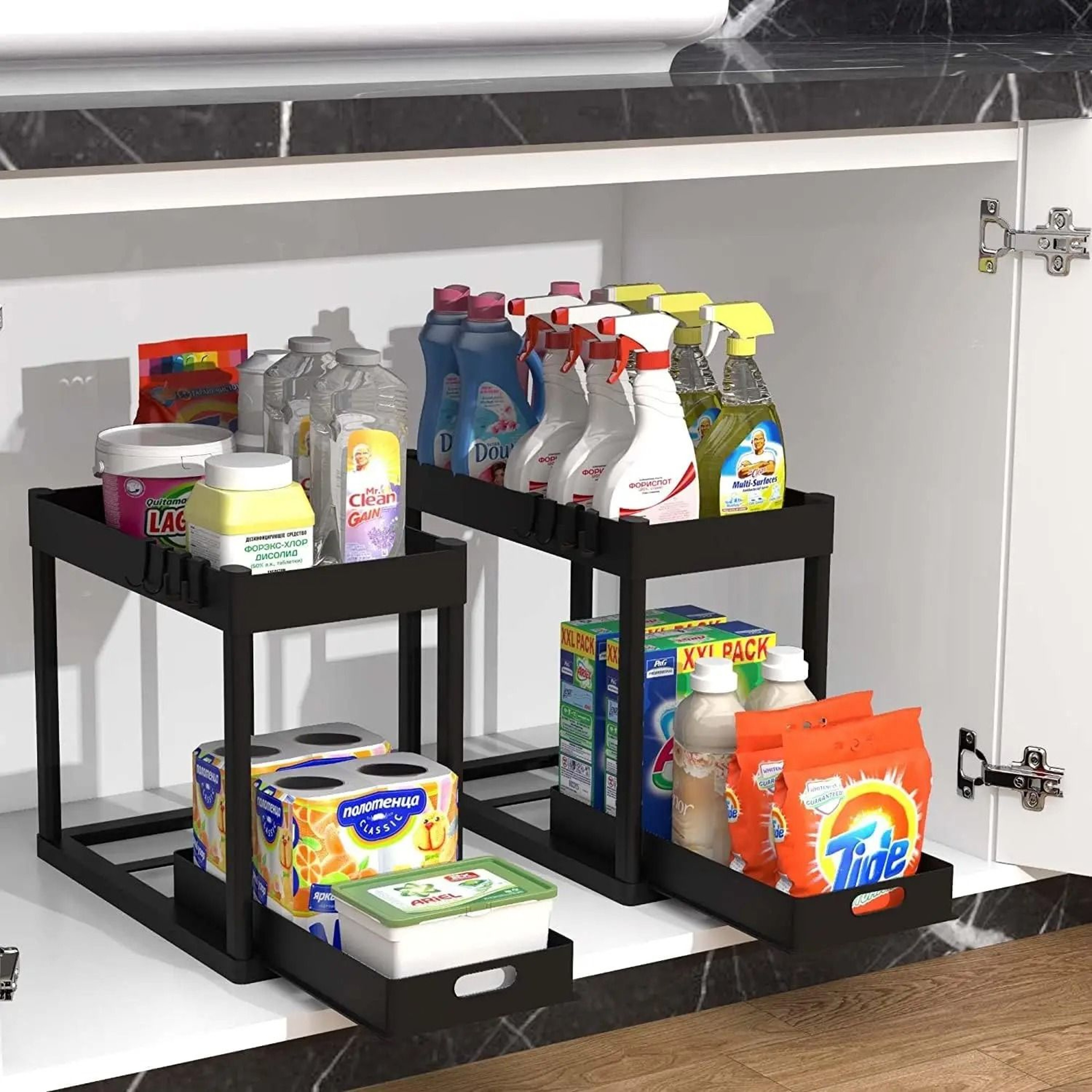 Double Tier Sink Storage Rack 5