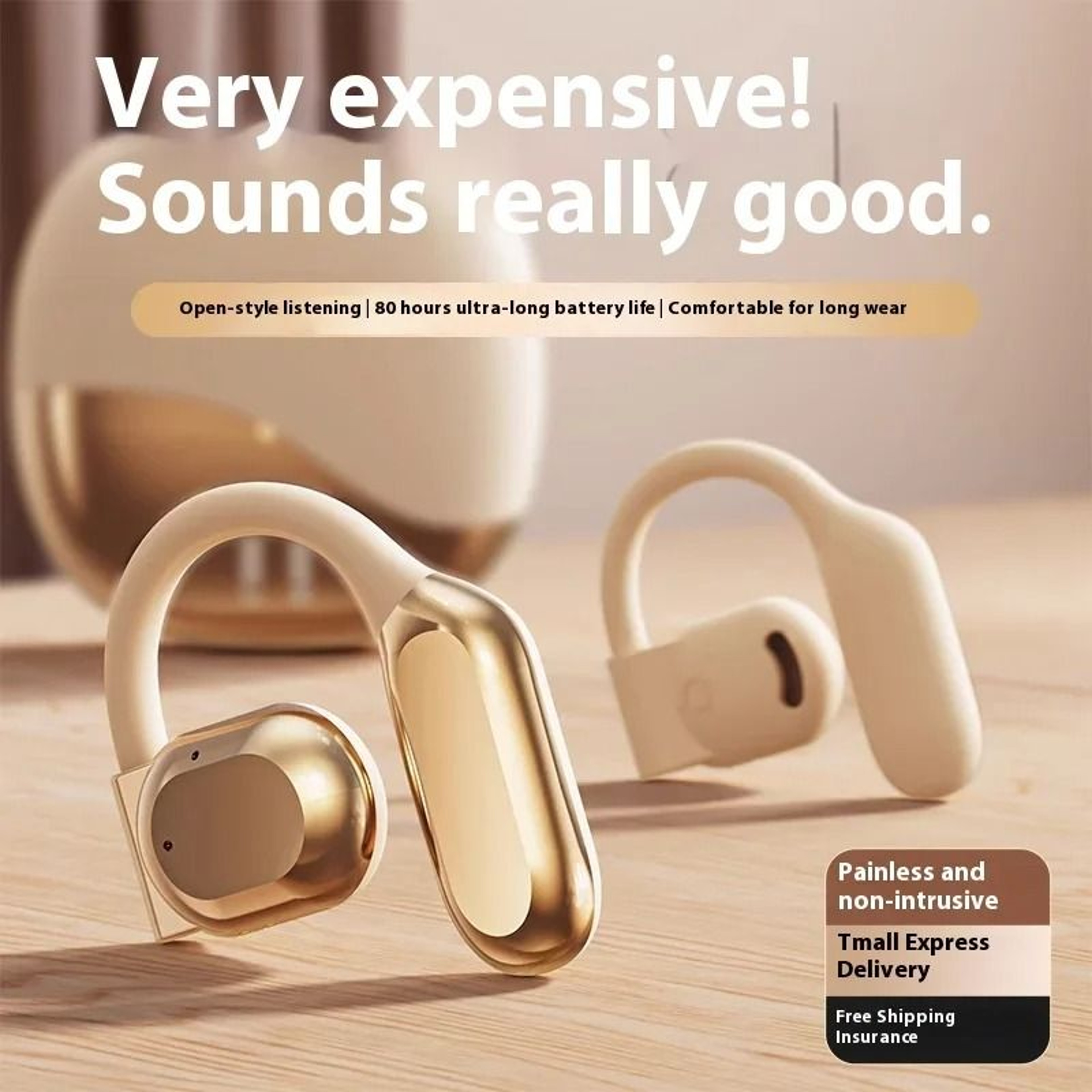 Open Ear Wireless Earphones With Air Conduction And Waterproof Design 2
