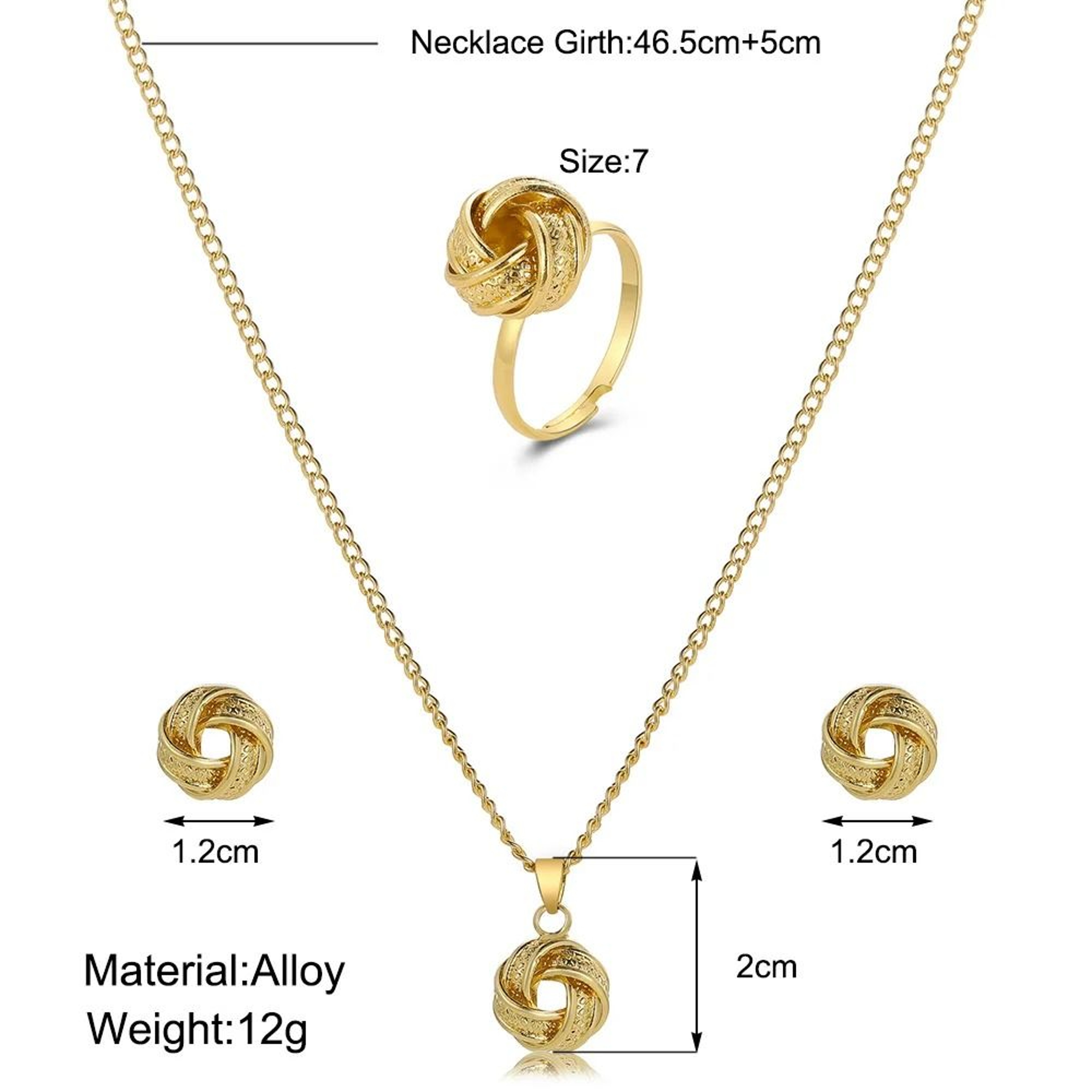 Twist Knot Jewelry Set 6