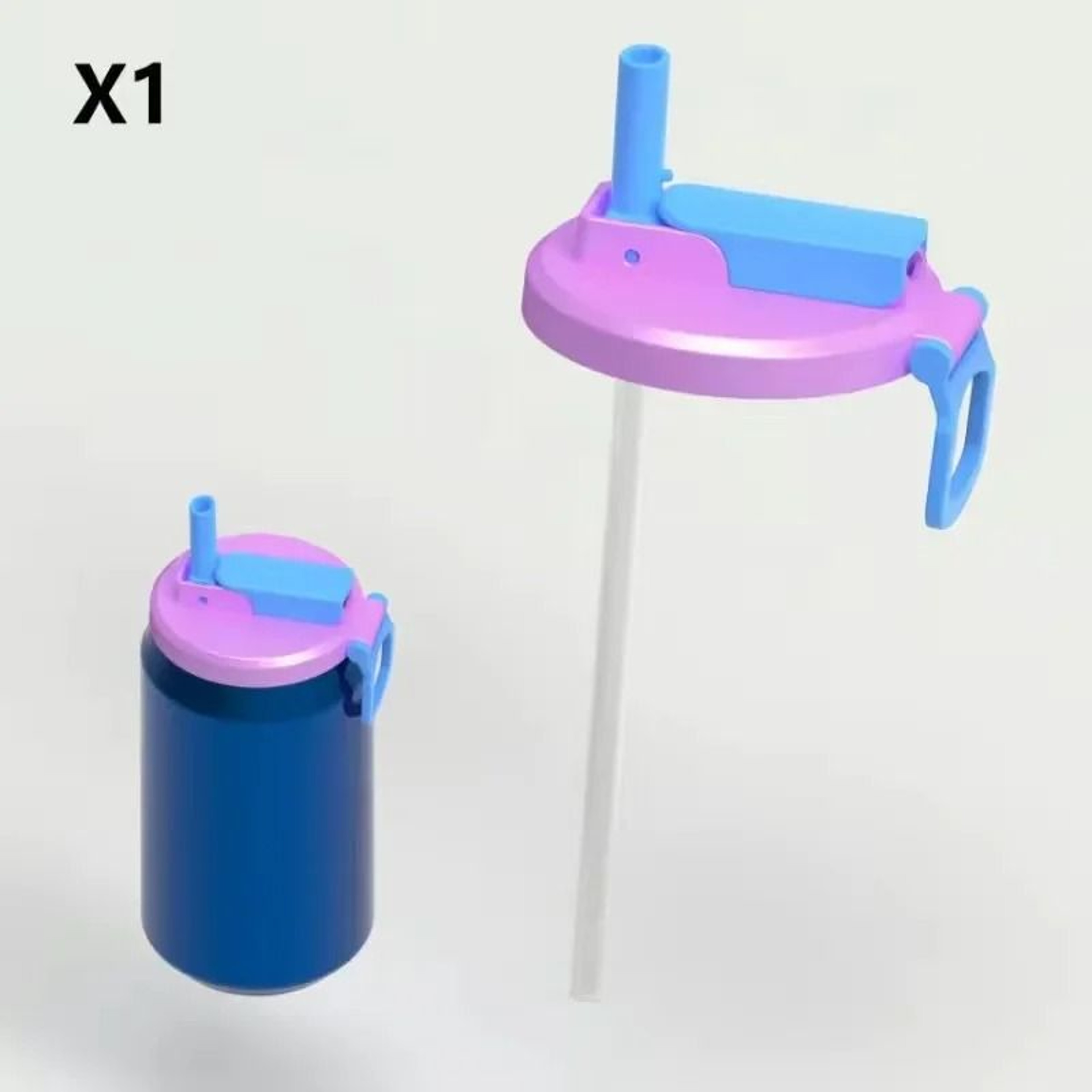 Reusable Soda Can Lid With Straw 9