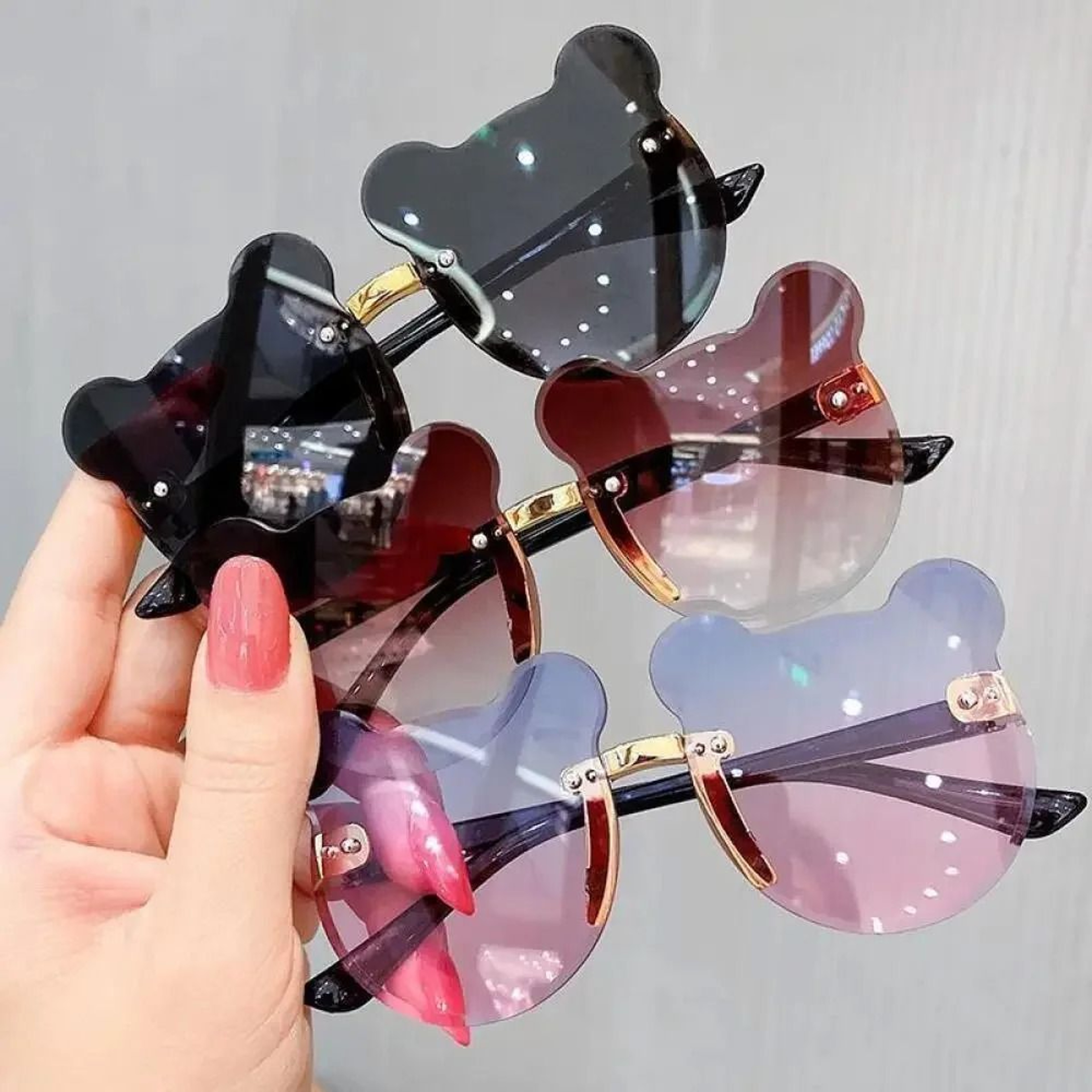 Kids Bear Ear Sunglasses 0