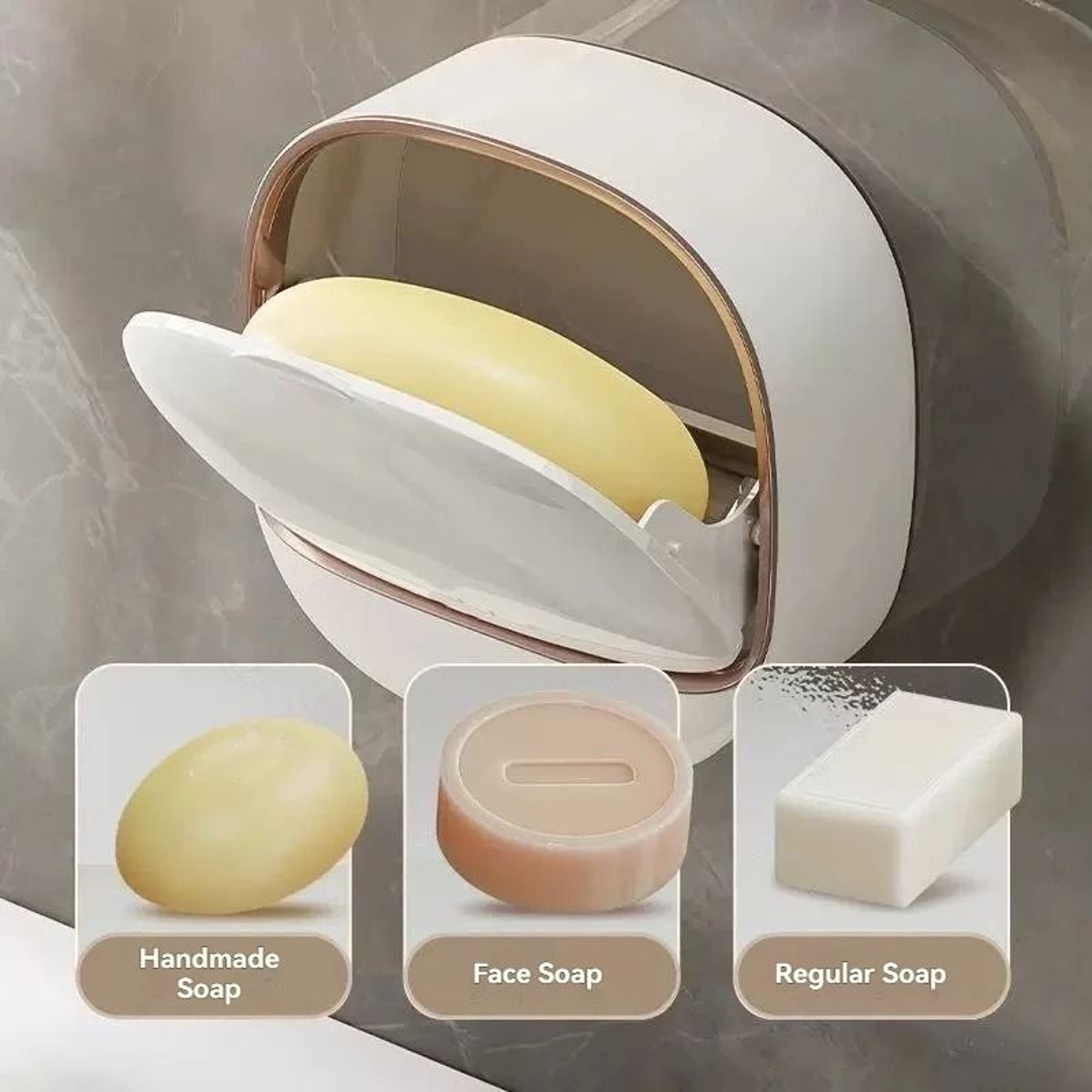 Waterproof Hanging Soap Box With Drainage 4