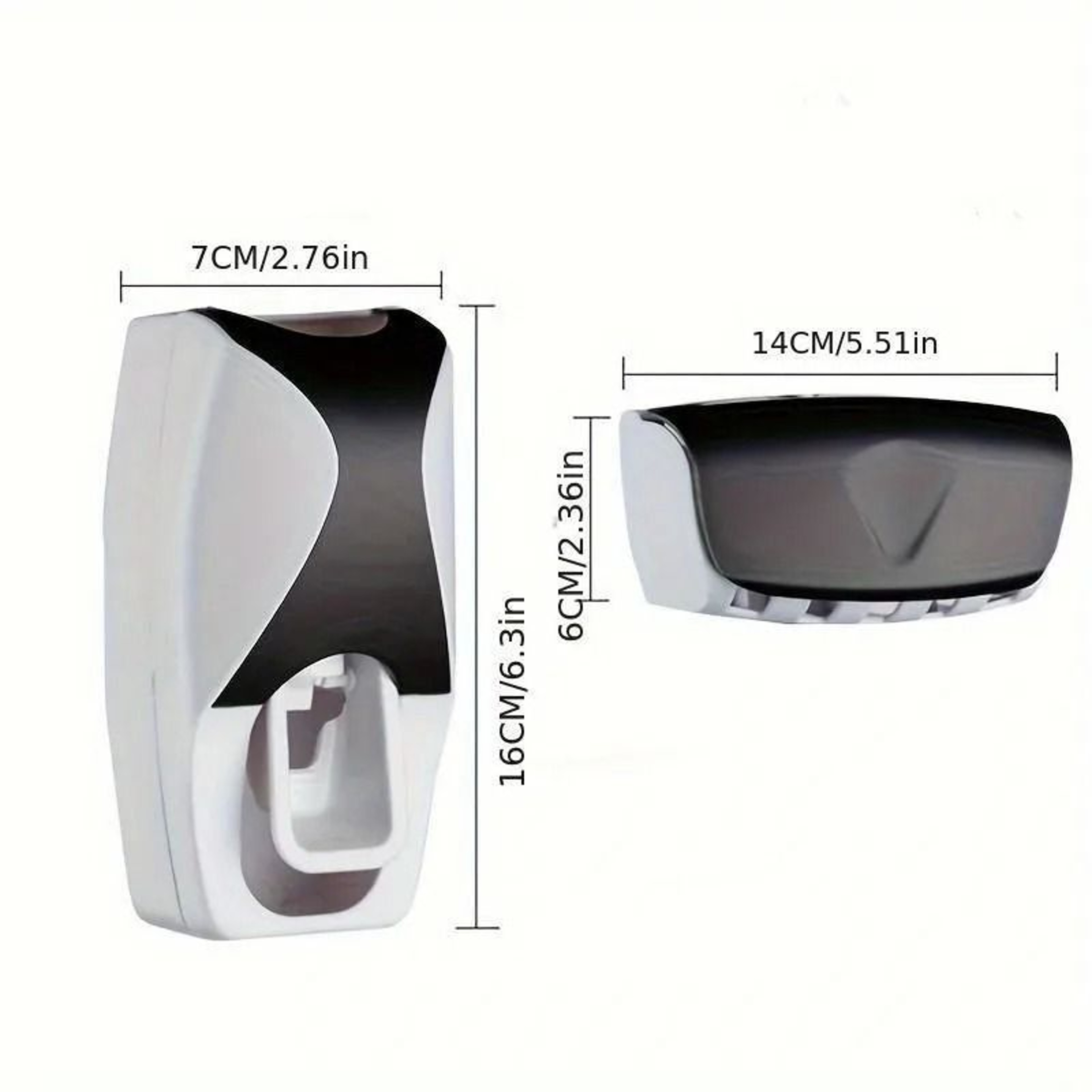 Wall Mounted Toothbrush And Toothpaste Holder Set 5