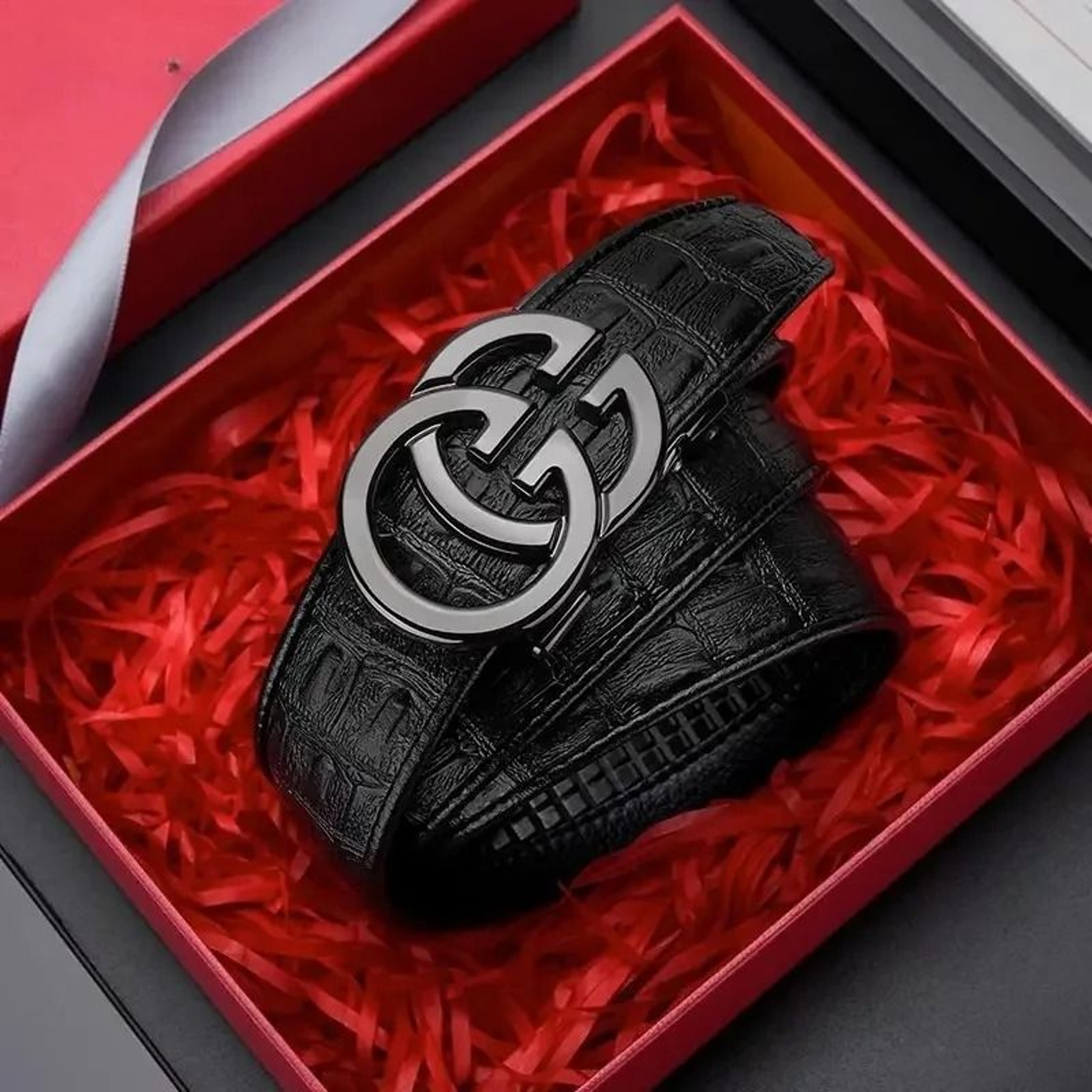 Mens Automatic Genuine Leather Belt 1