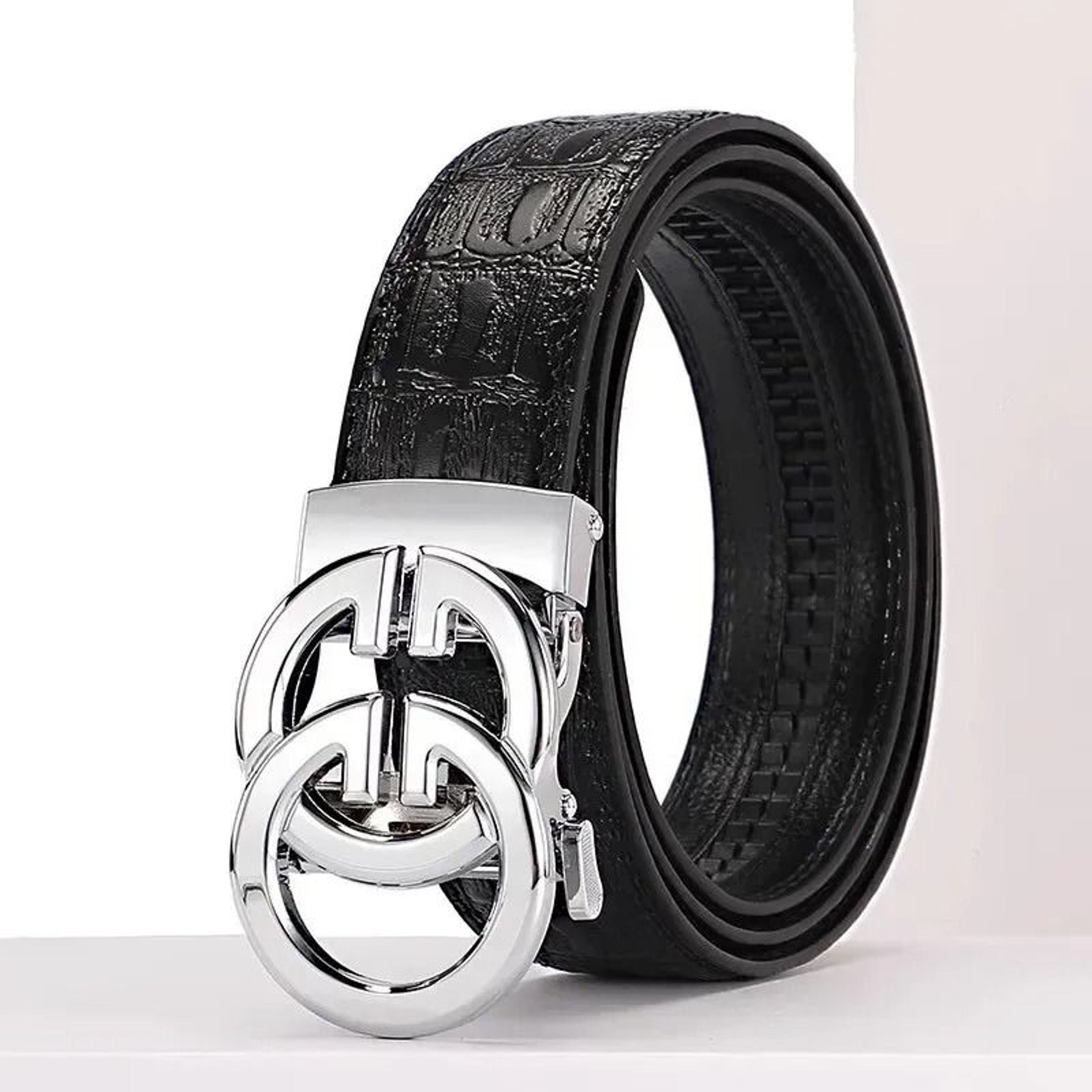 Mens Automatic Genuine Leather Belt 6