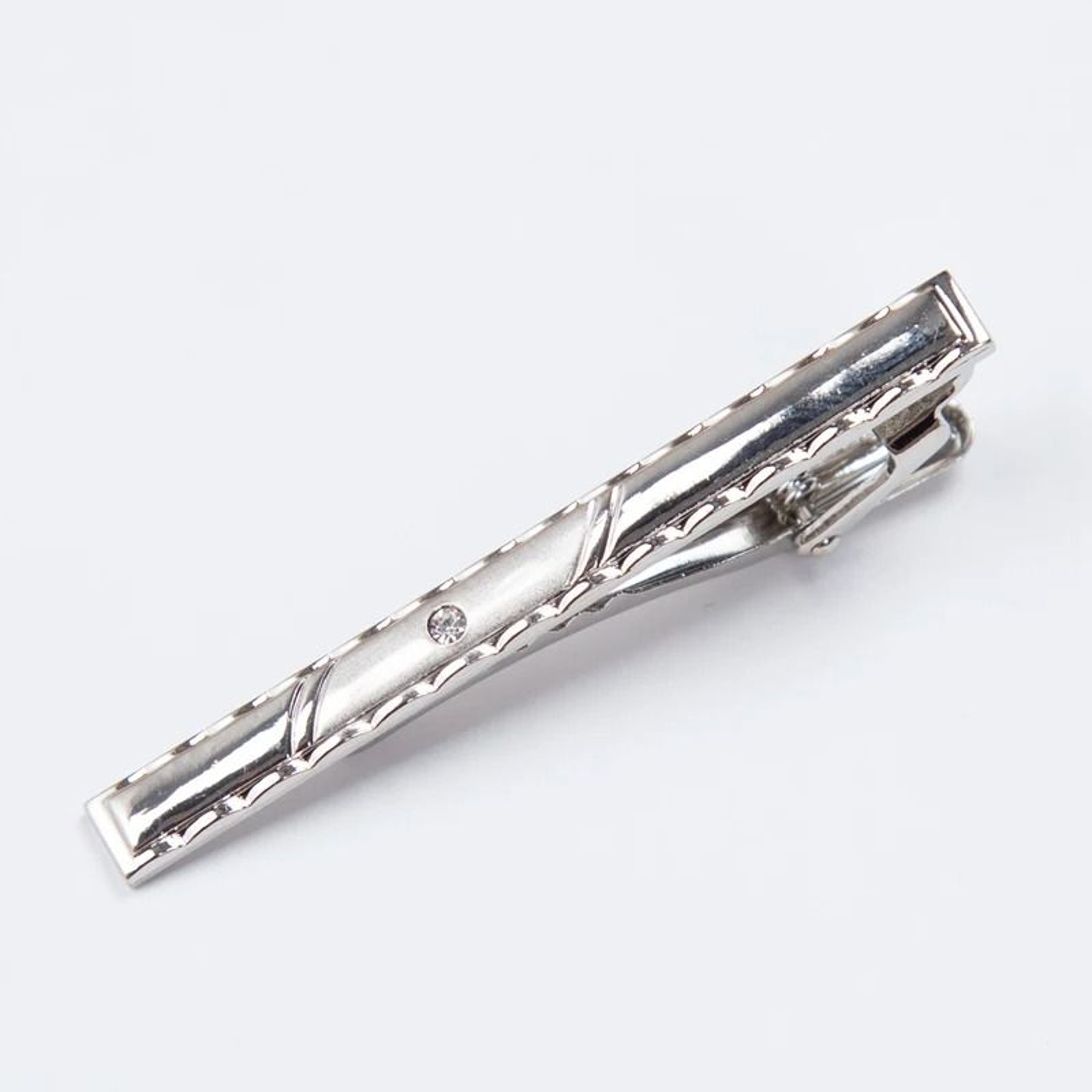 Men Metal Silver Color Tie Clip 13