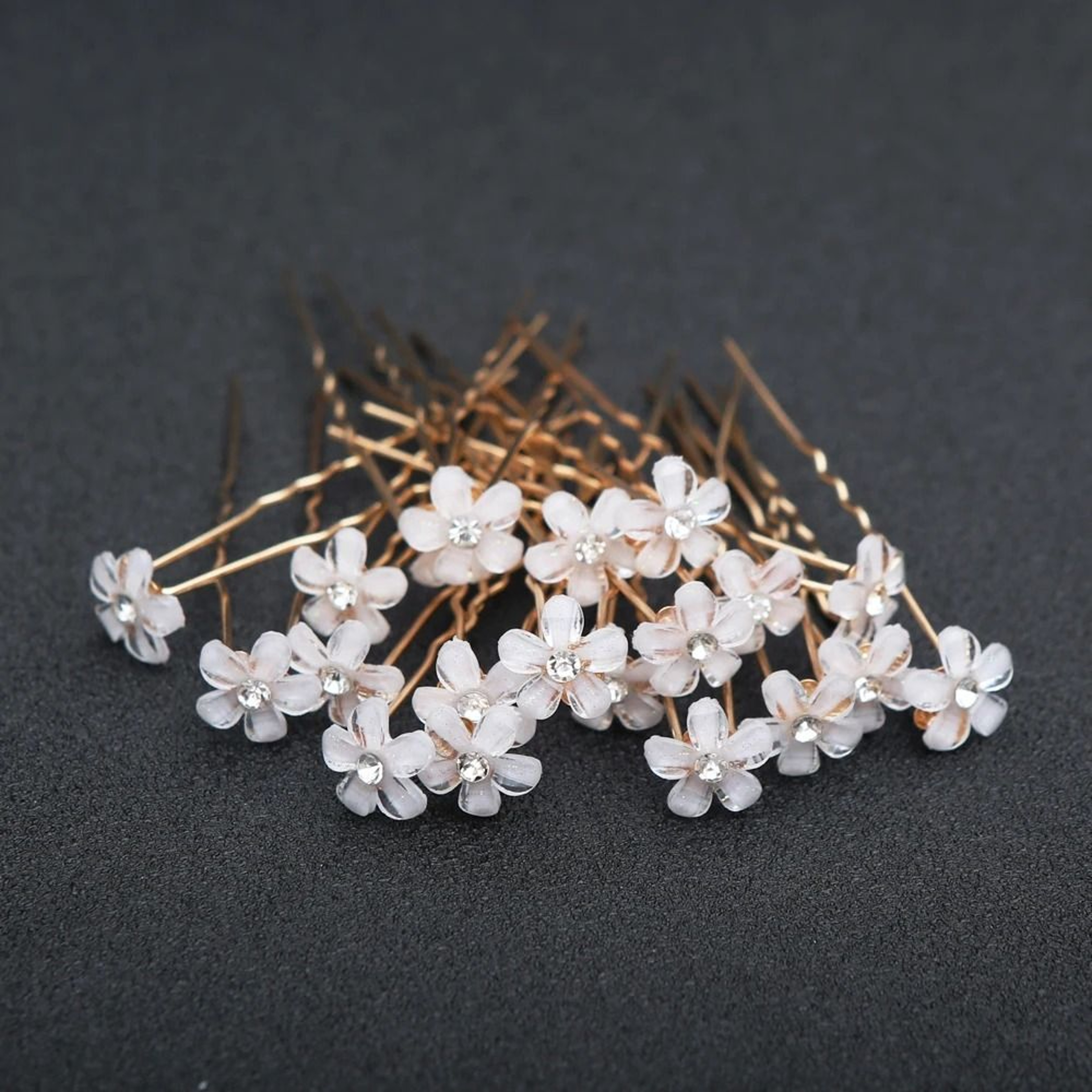 Elegant Pearl Wedding Hair Sticks Set 4
