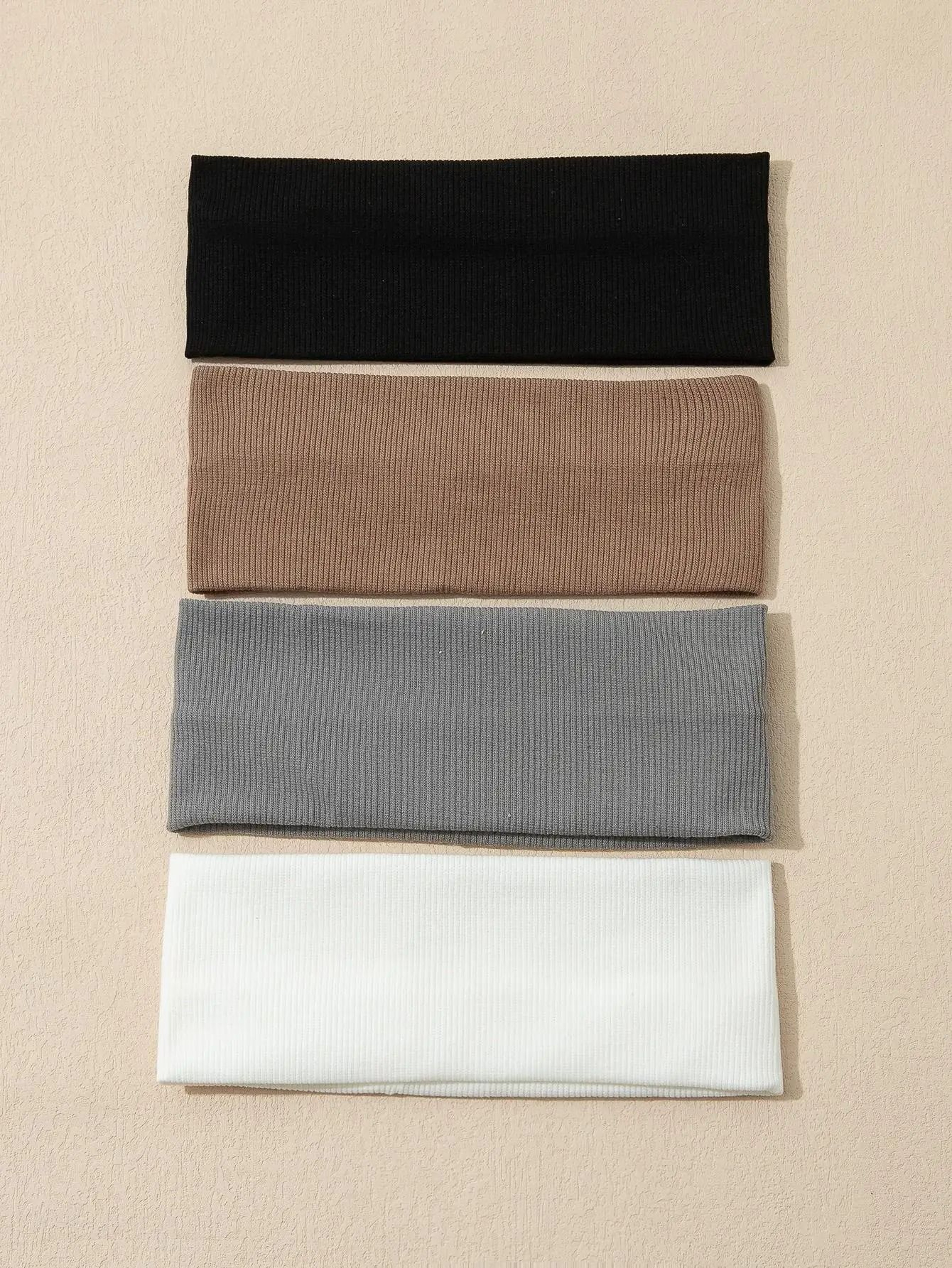 Solid Color Elastic Hair Bands For Women 9