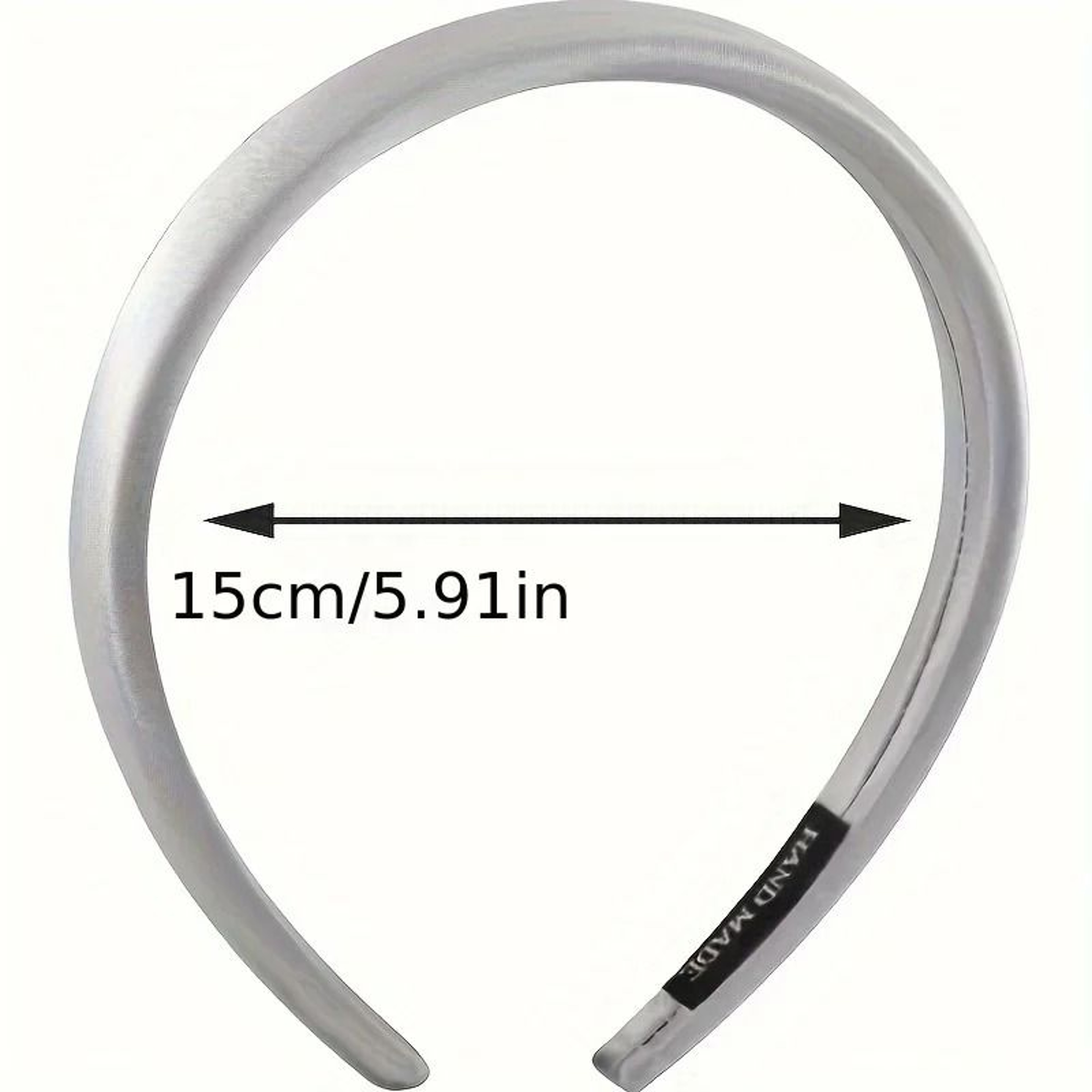 Solid Color Satin Elastic Hair Bands For Women 1