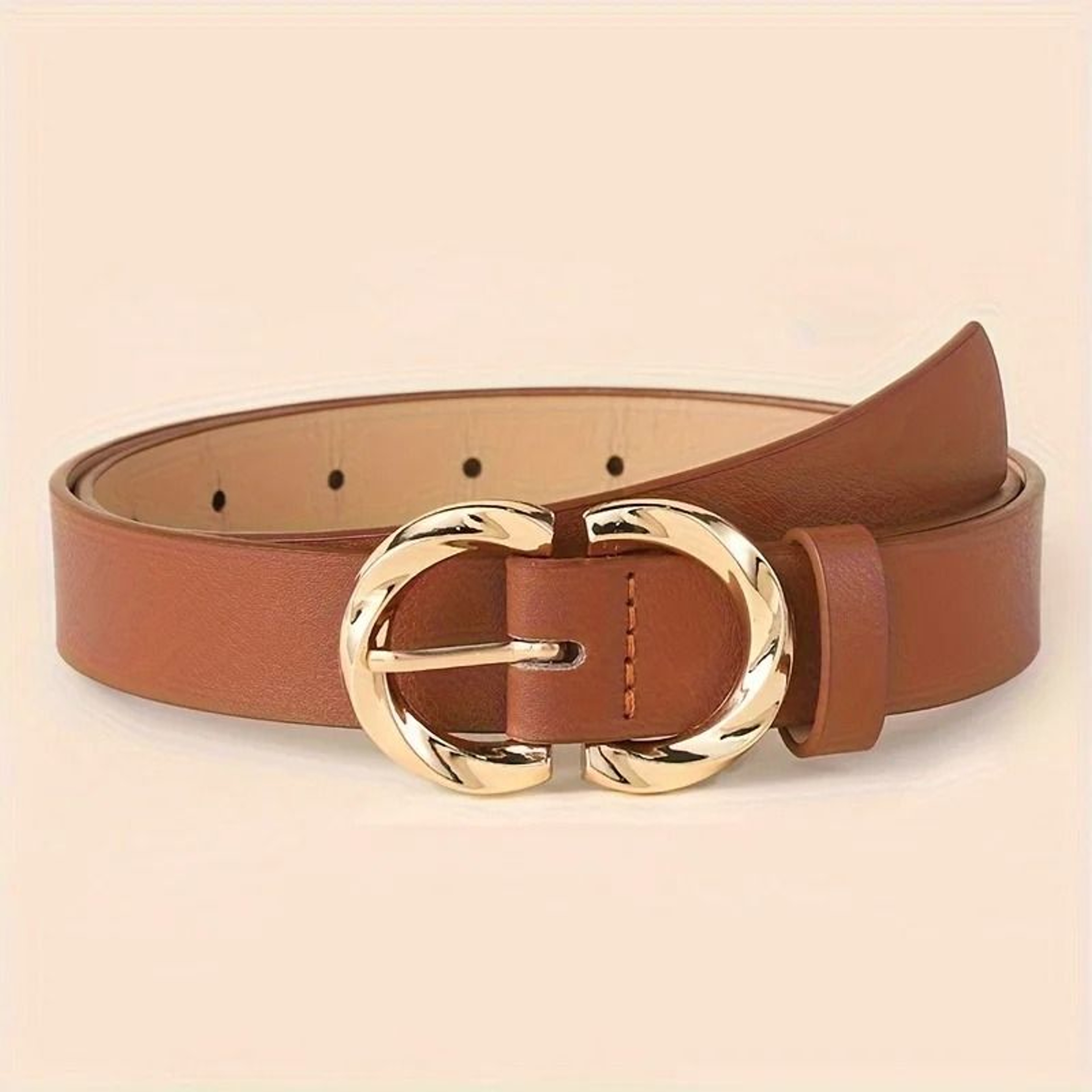 Classic PU Belt With Metal Buckle For Jeans And Dresses 9