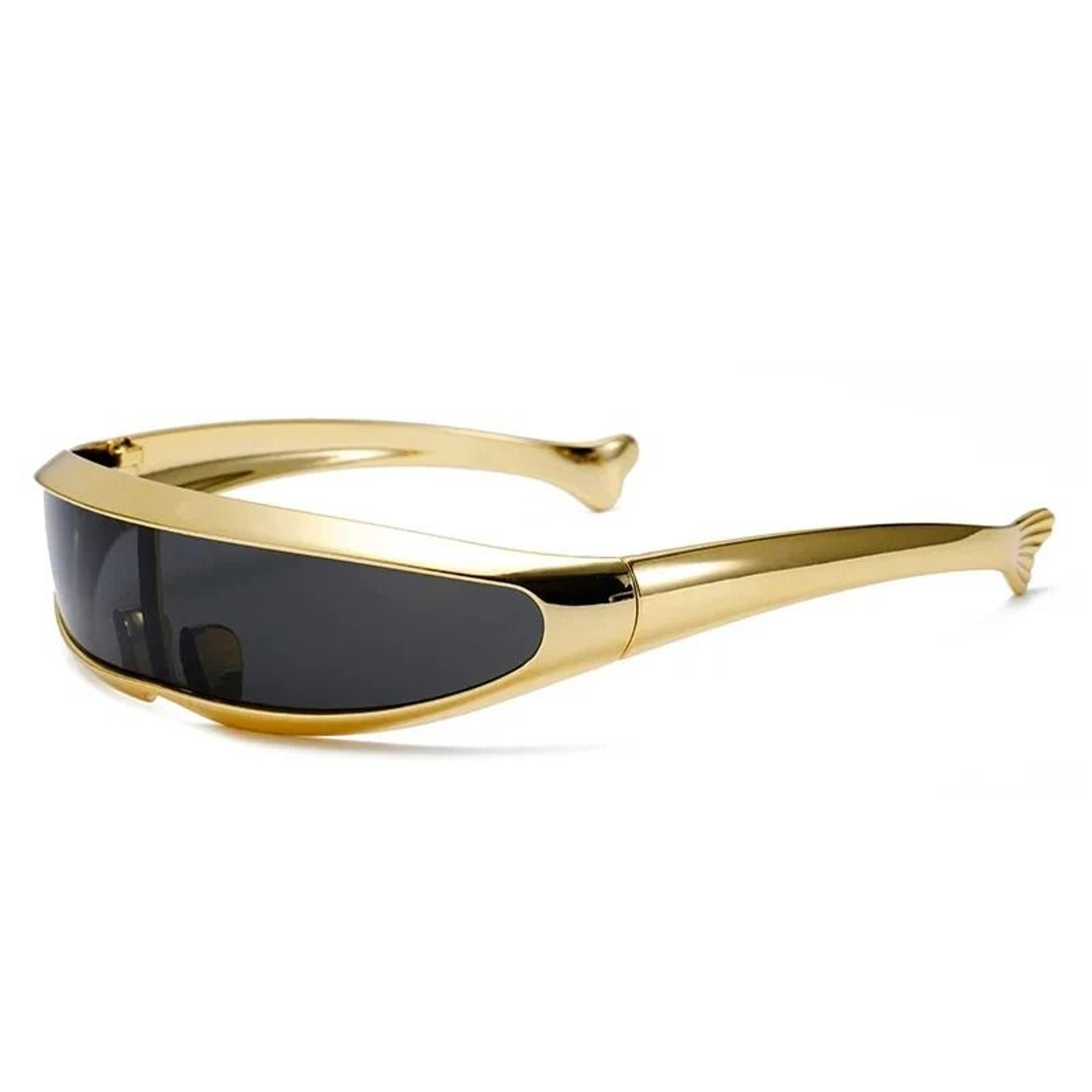 Futuristic Electroplated One Piece Sunglasses 0