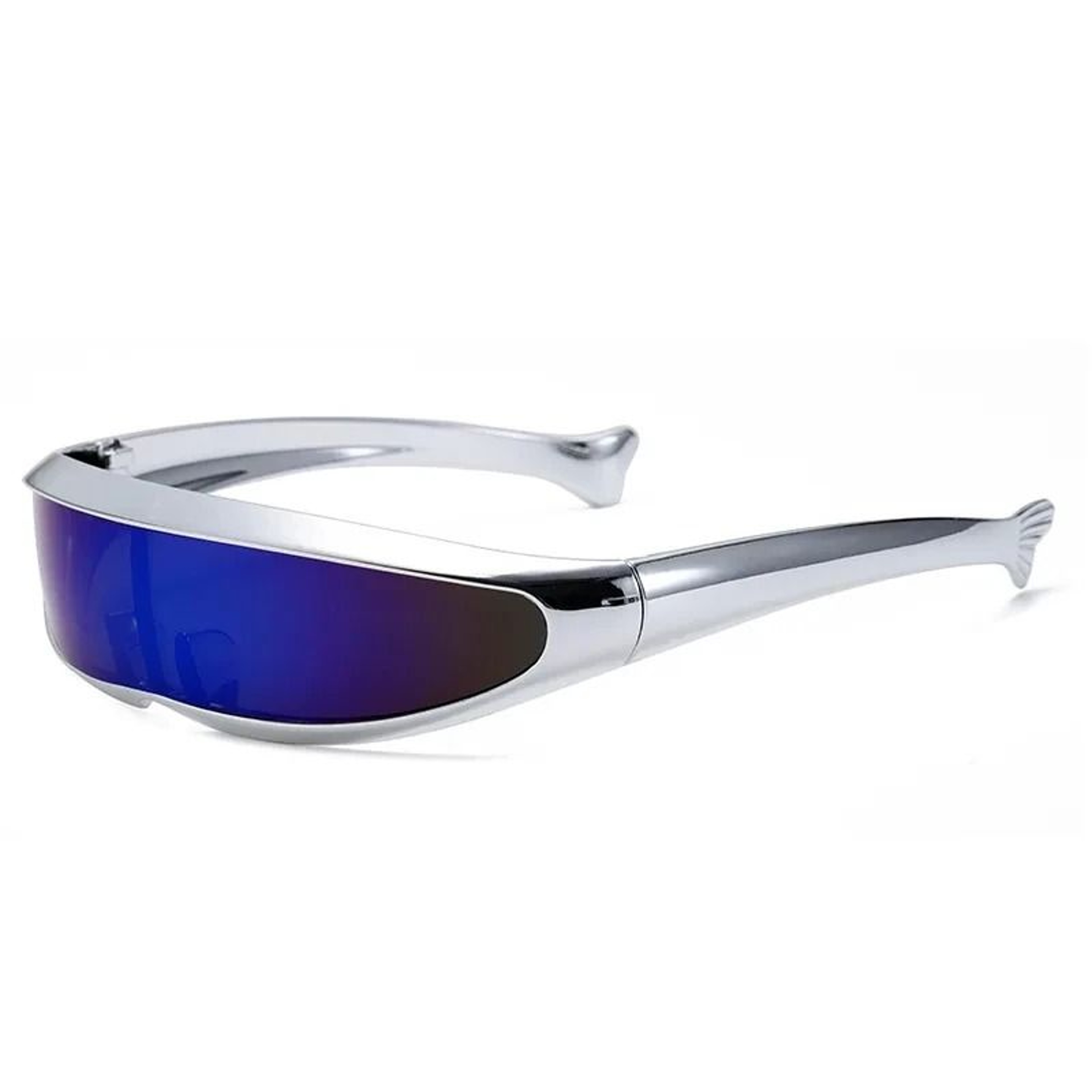Futuristic Electroplated One Piece Sunglasses 1