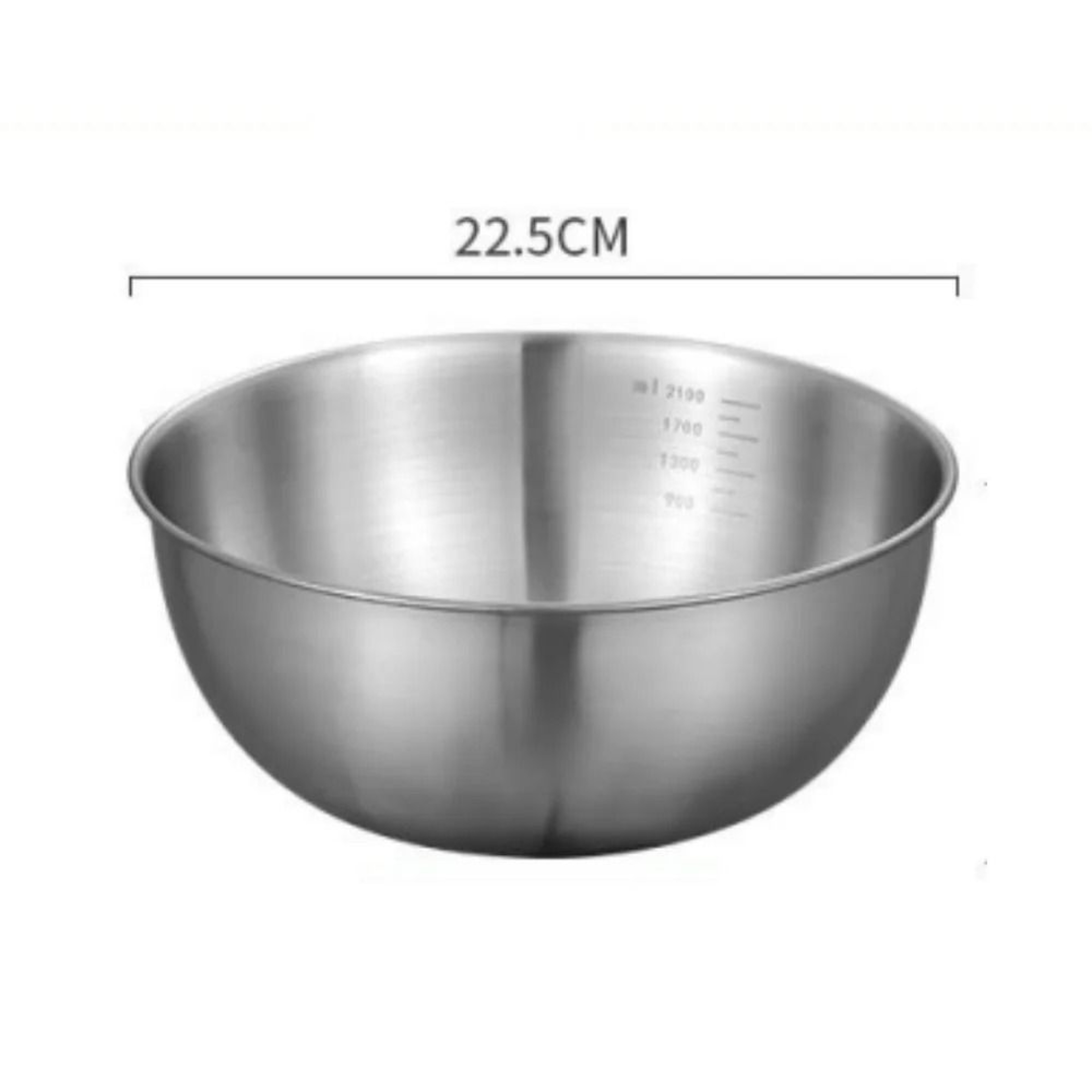 Stainless Steel Mixing Bowl Set With Measurement Scale 7