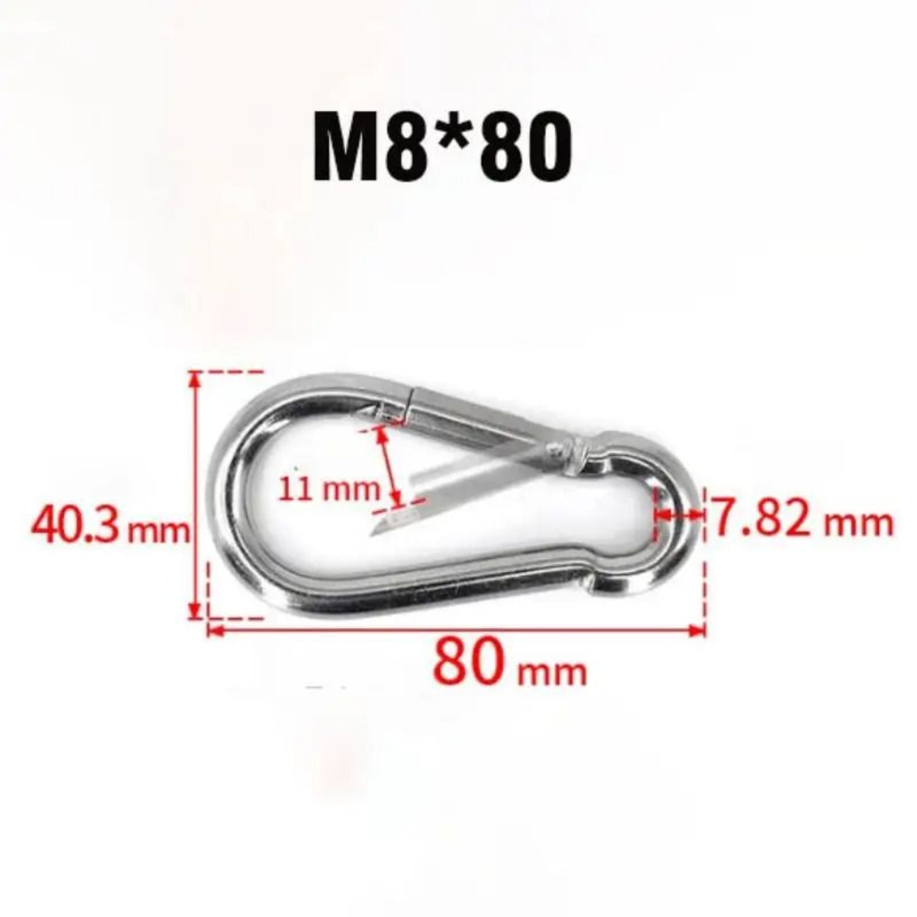 Stainless Steel Quick Link Spring Hook 3