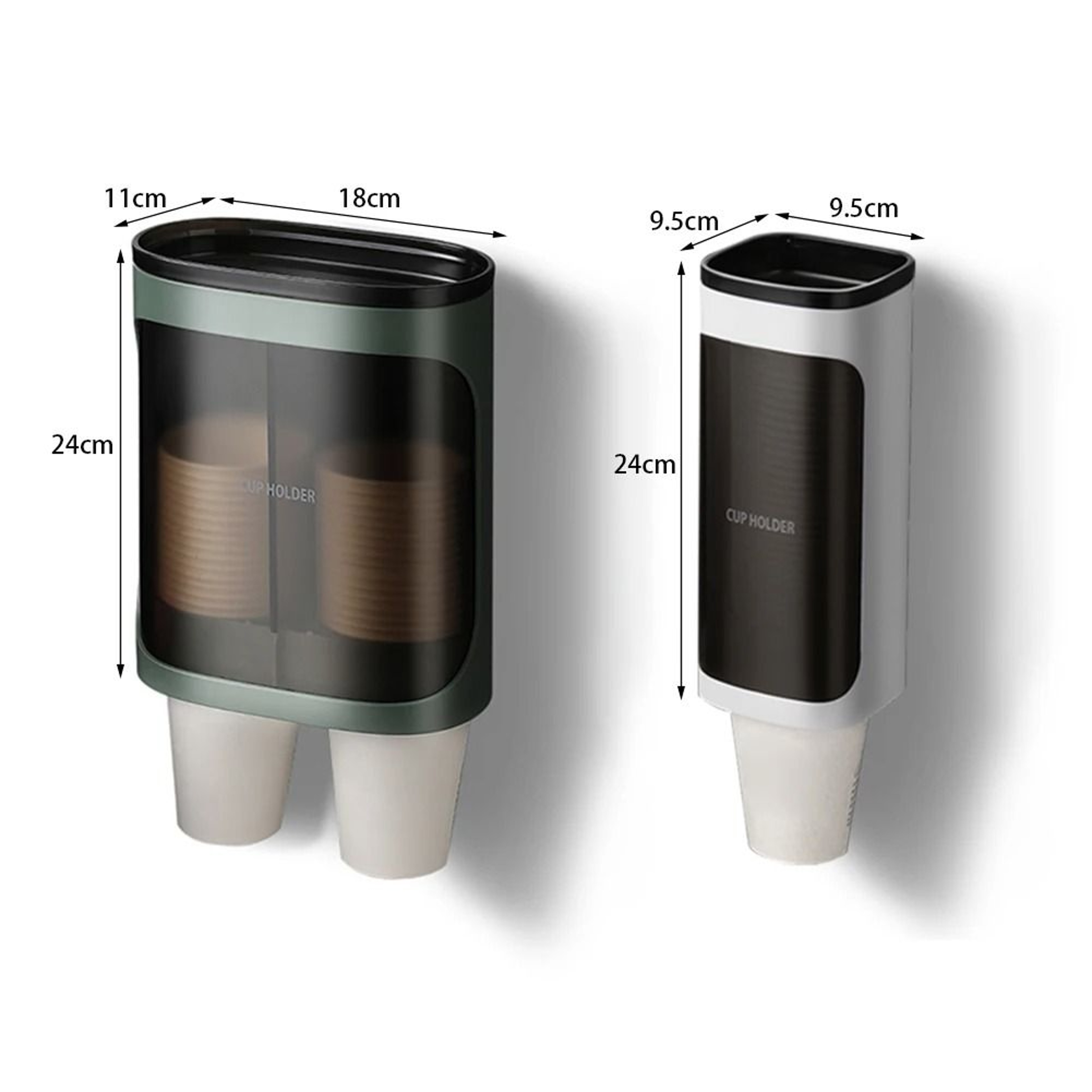 Wall Mounted Paper Cup Dispenser With Automatic Drop Design 6
