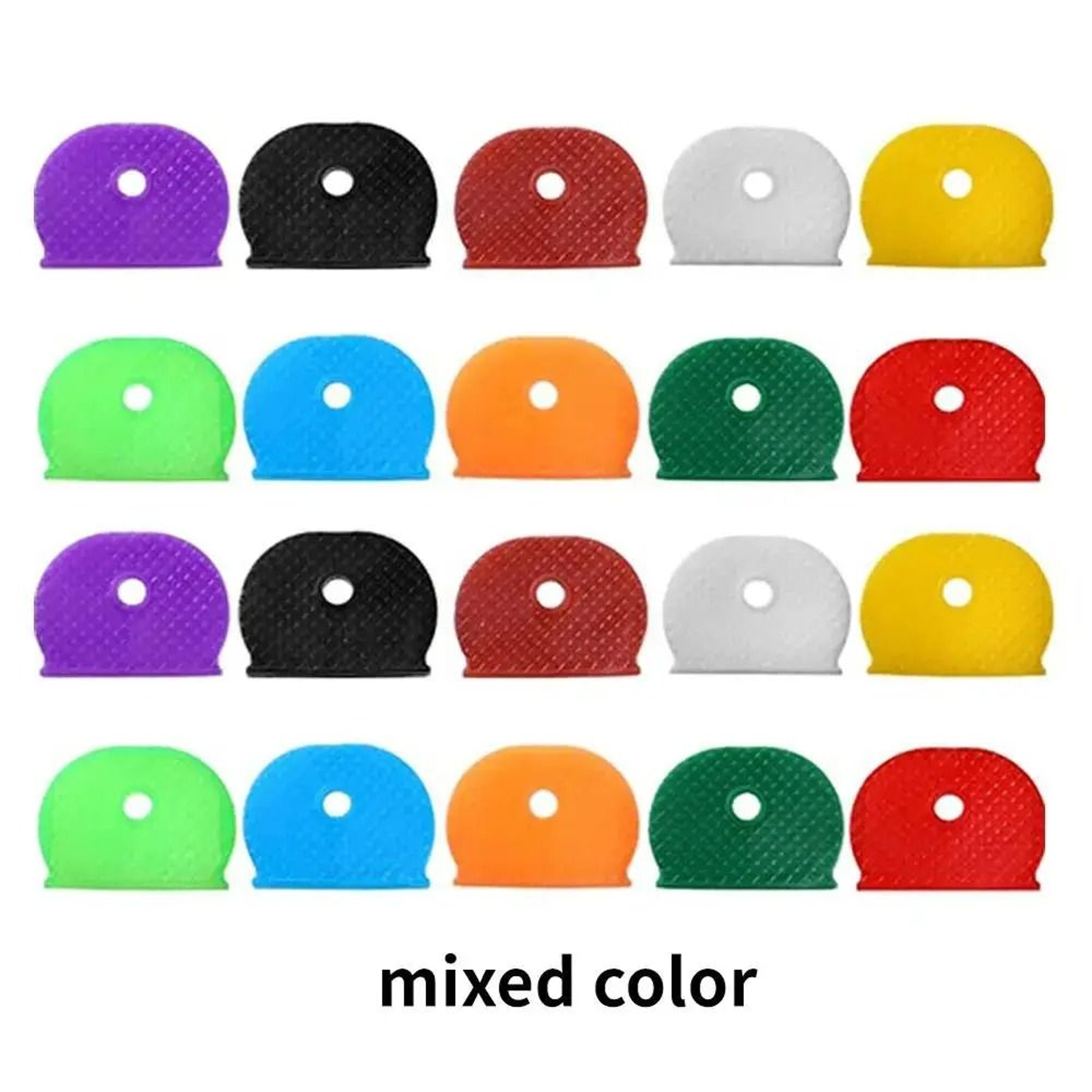 Color Key Sleeve Silicone Key Ring Identifier 1