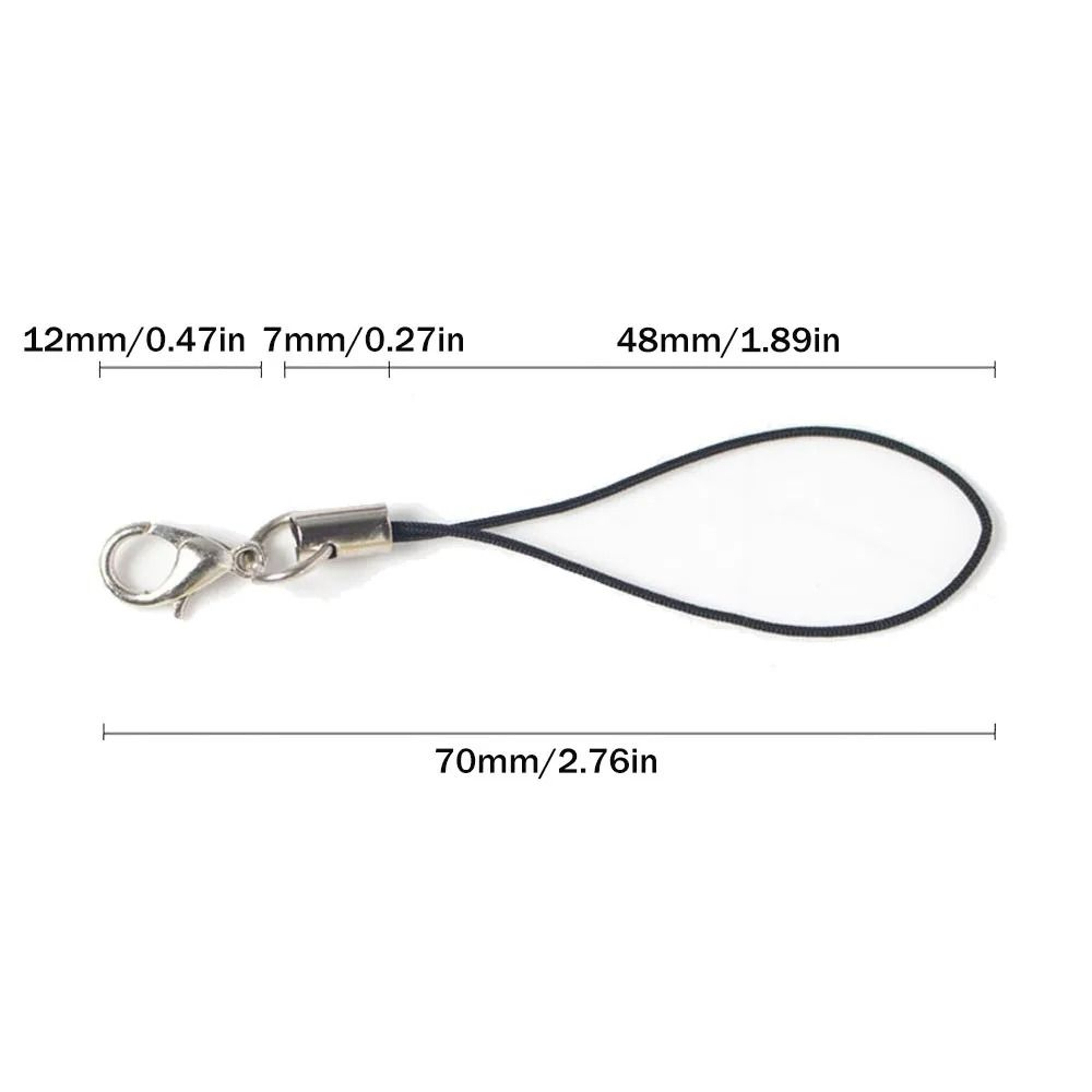 Lobster Clasp Lanyard Strap Cord For DIY Keyring And Jewelry Making 2
