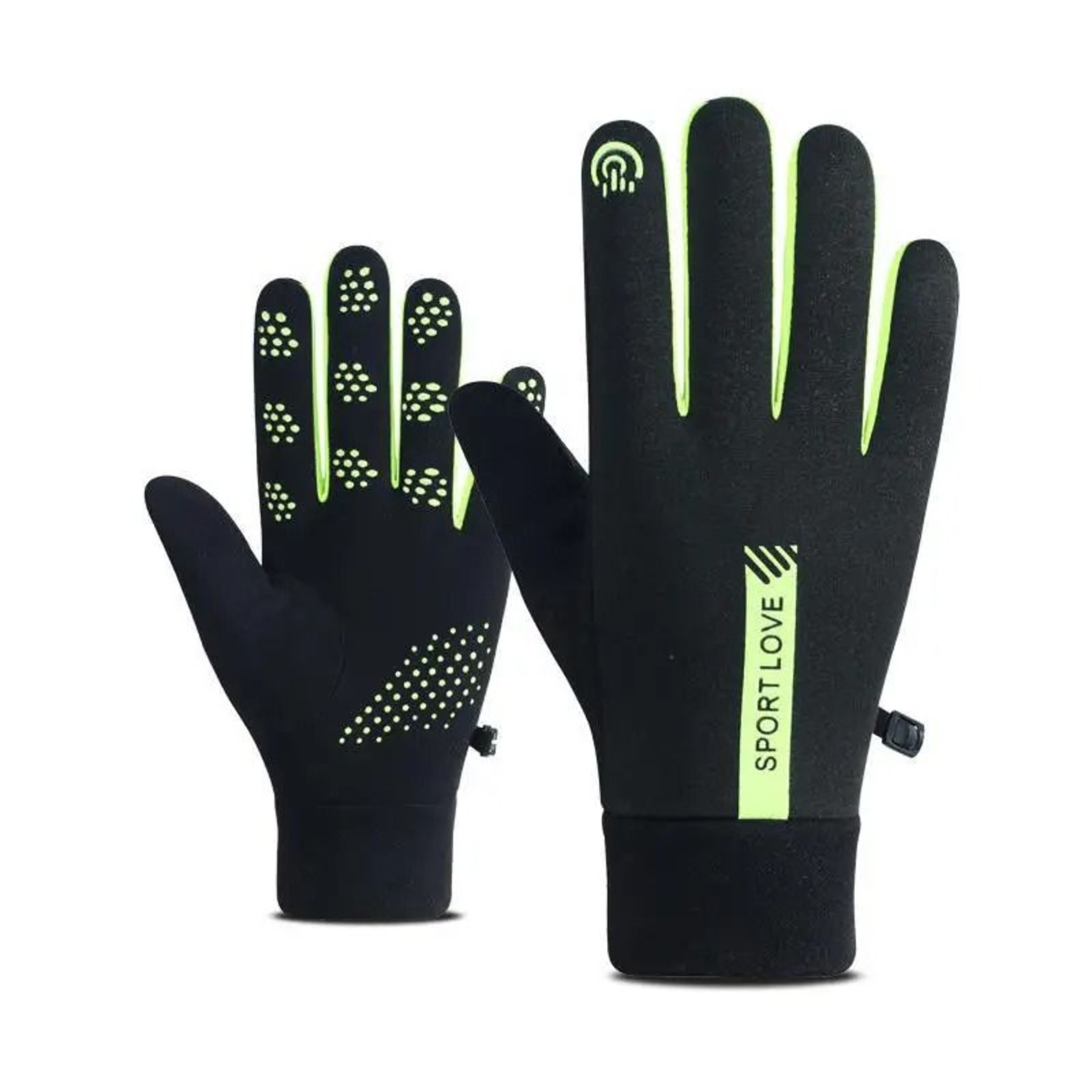 Women Winter Thermal Fleece Cycling Gloves Wind Waterproof 13