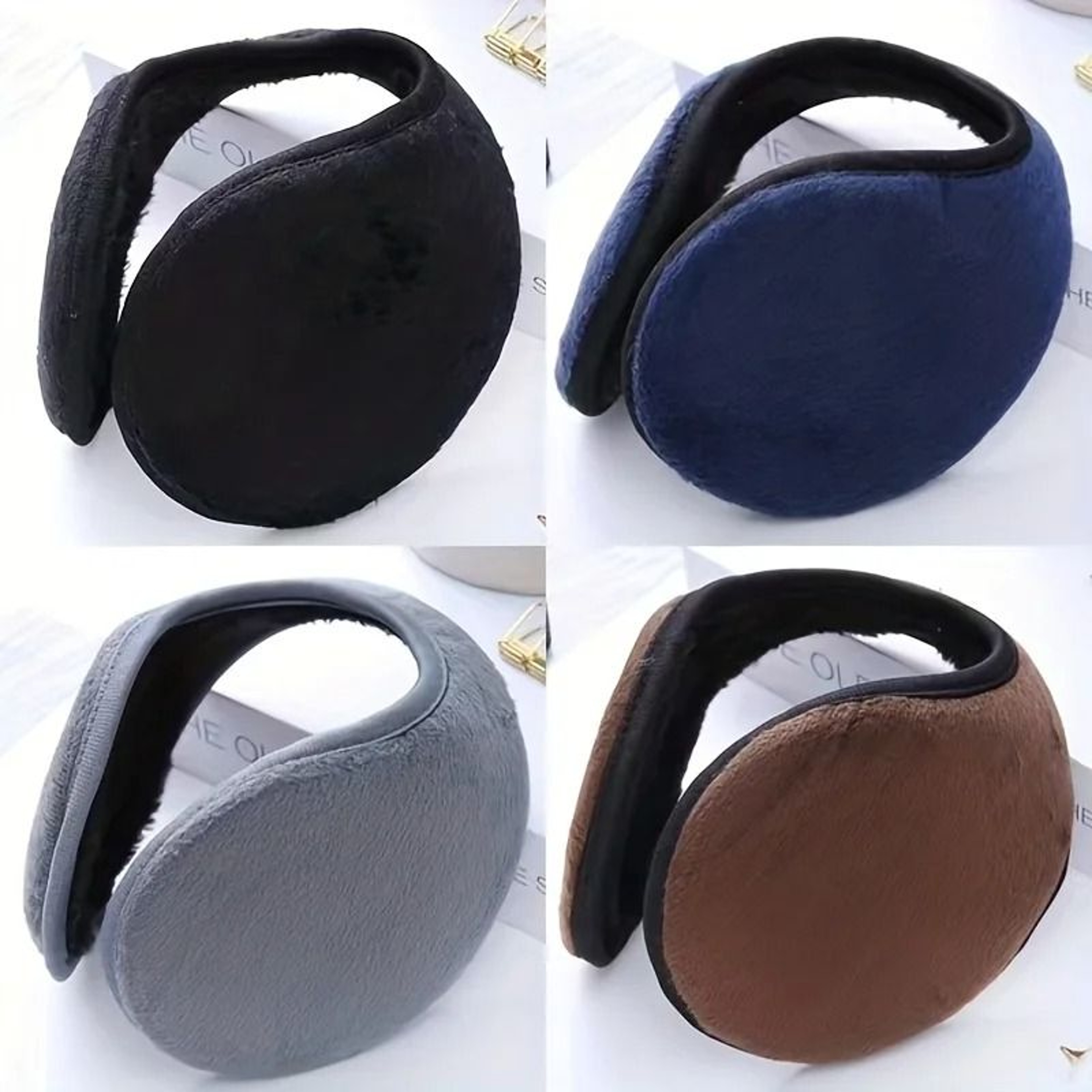 Pearl Earmuffs Plush Winter Warm Ear Warmer Unisex 3