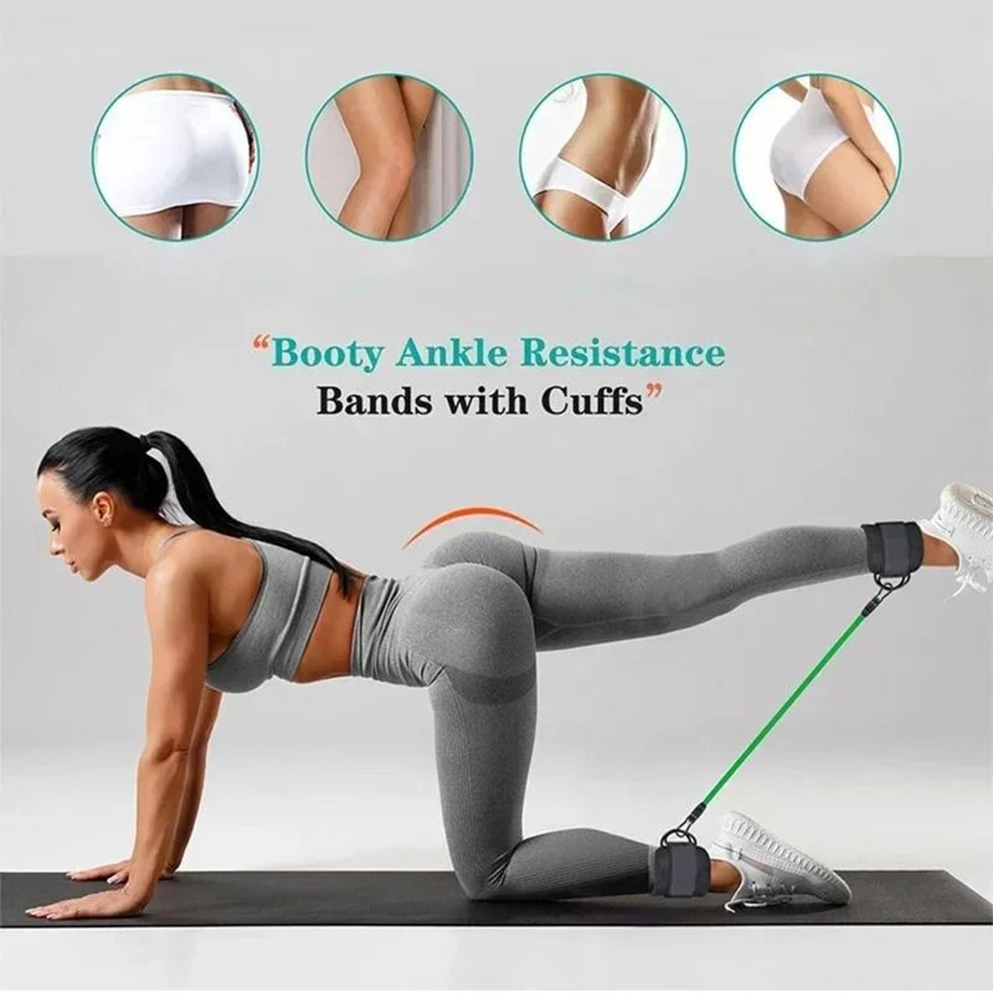 Ankle Straps Resistance Bands Set For Fitness And Workout 4
