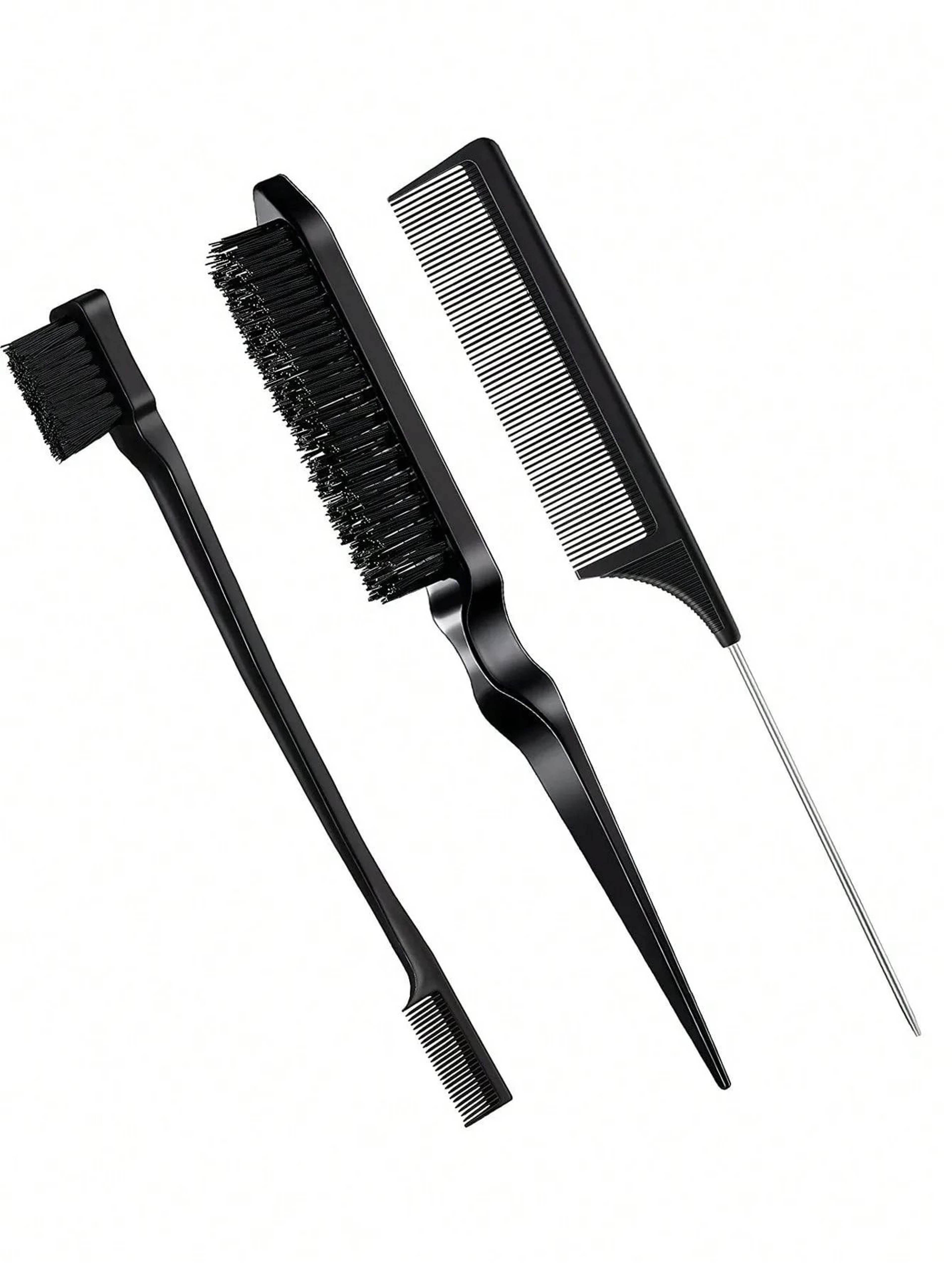 Styling Comb Set With Edge Brush And Tail Comb For Hair And Wig Care 6
