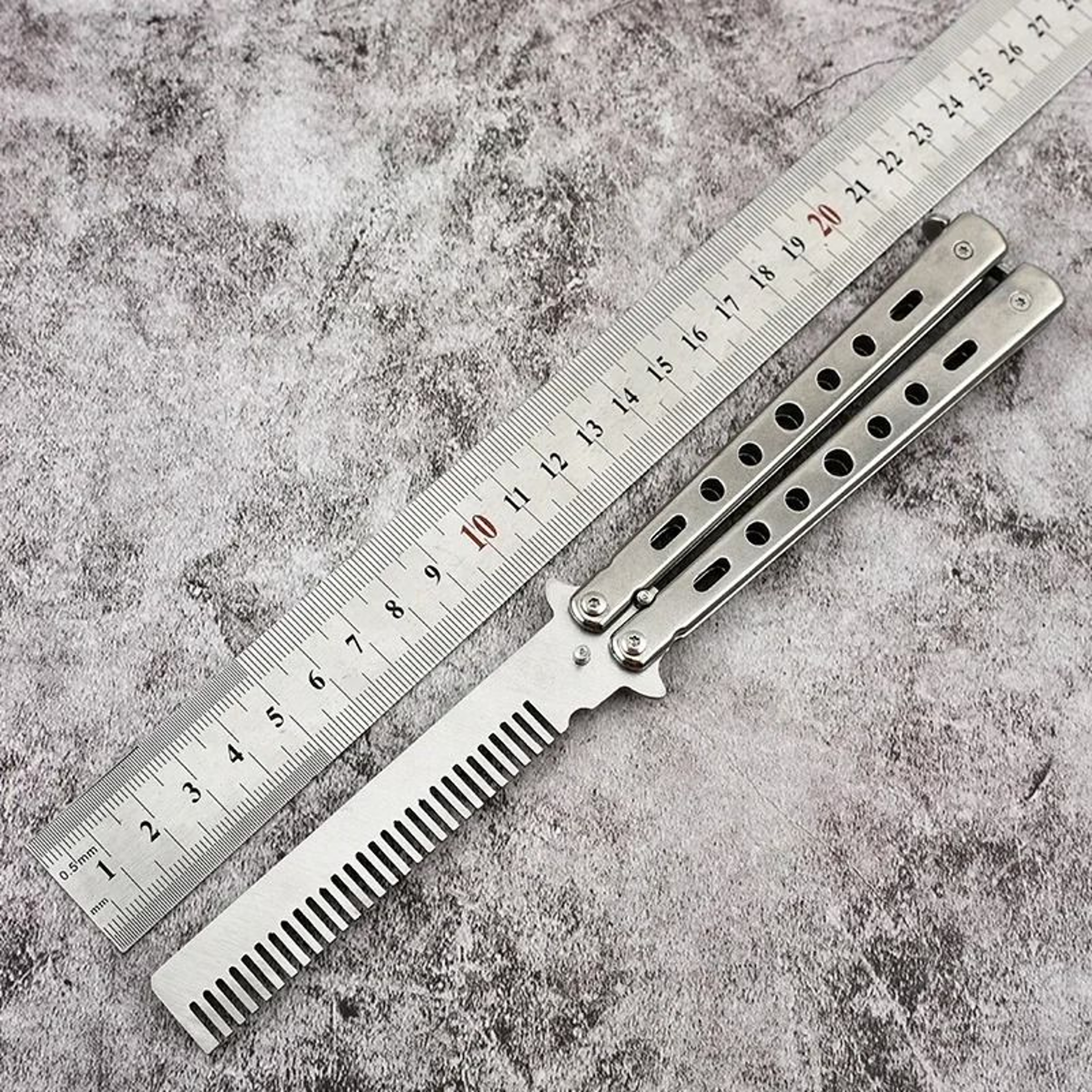 Foldable Butterfly Training Comb For Hair And Beard Styling 1