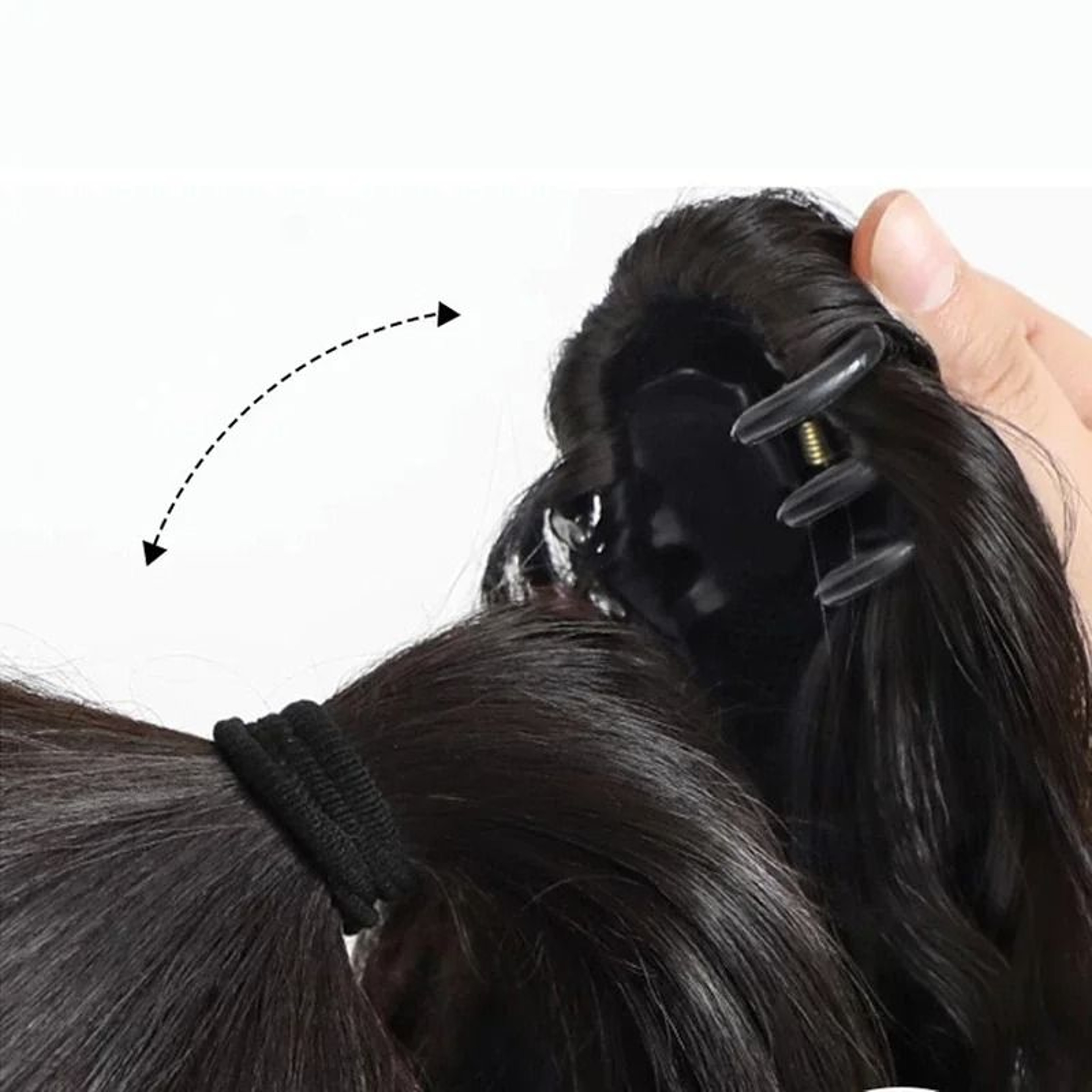 Synthetic Short Curly Wig Ponytail 12 Inch Claw Clip Hair Extension 3