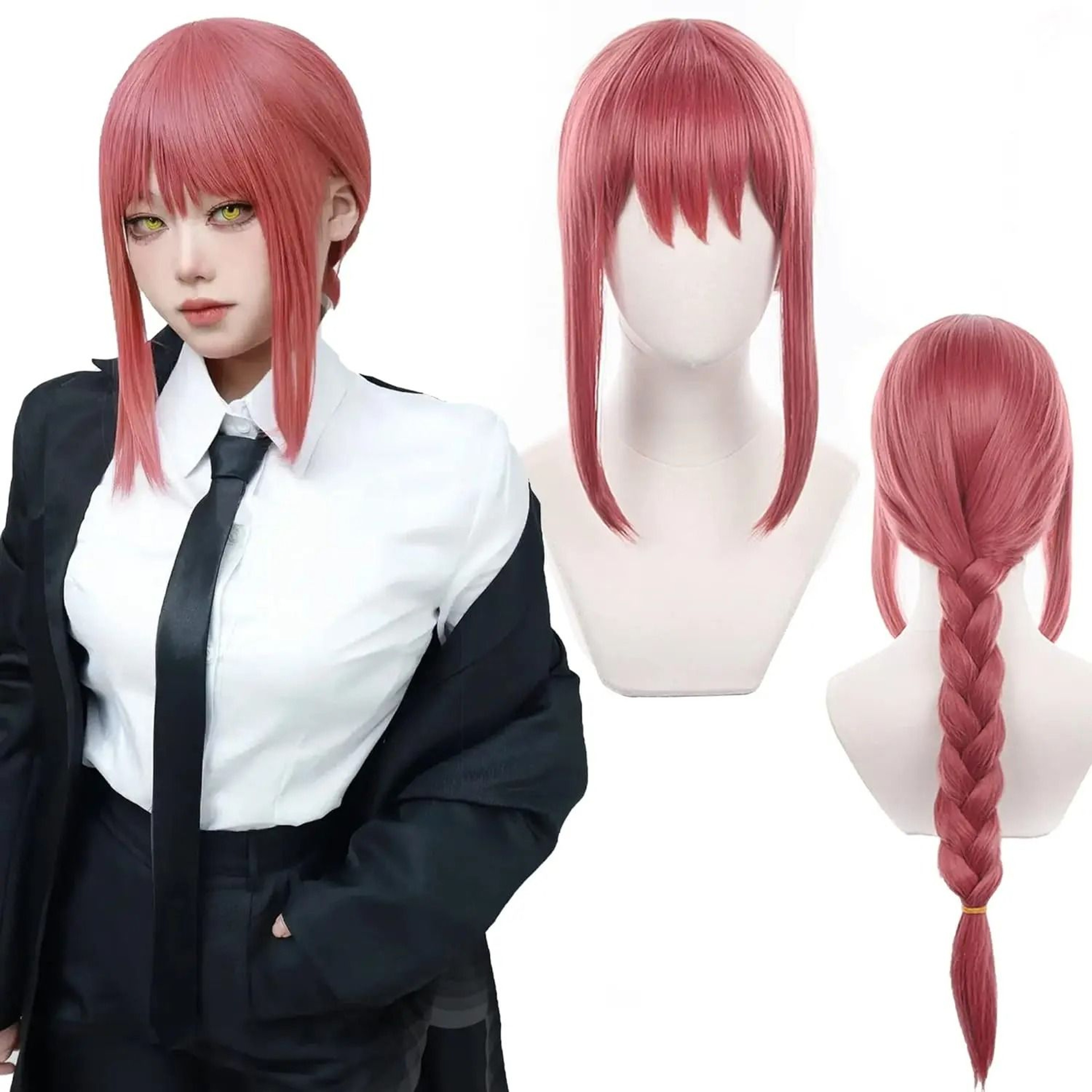 Angel Devil Orange Brown Cosplay Wig 18