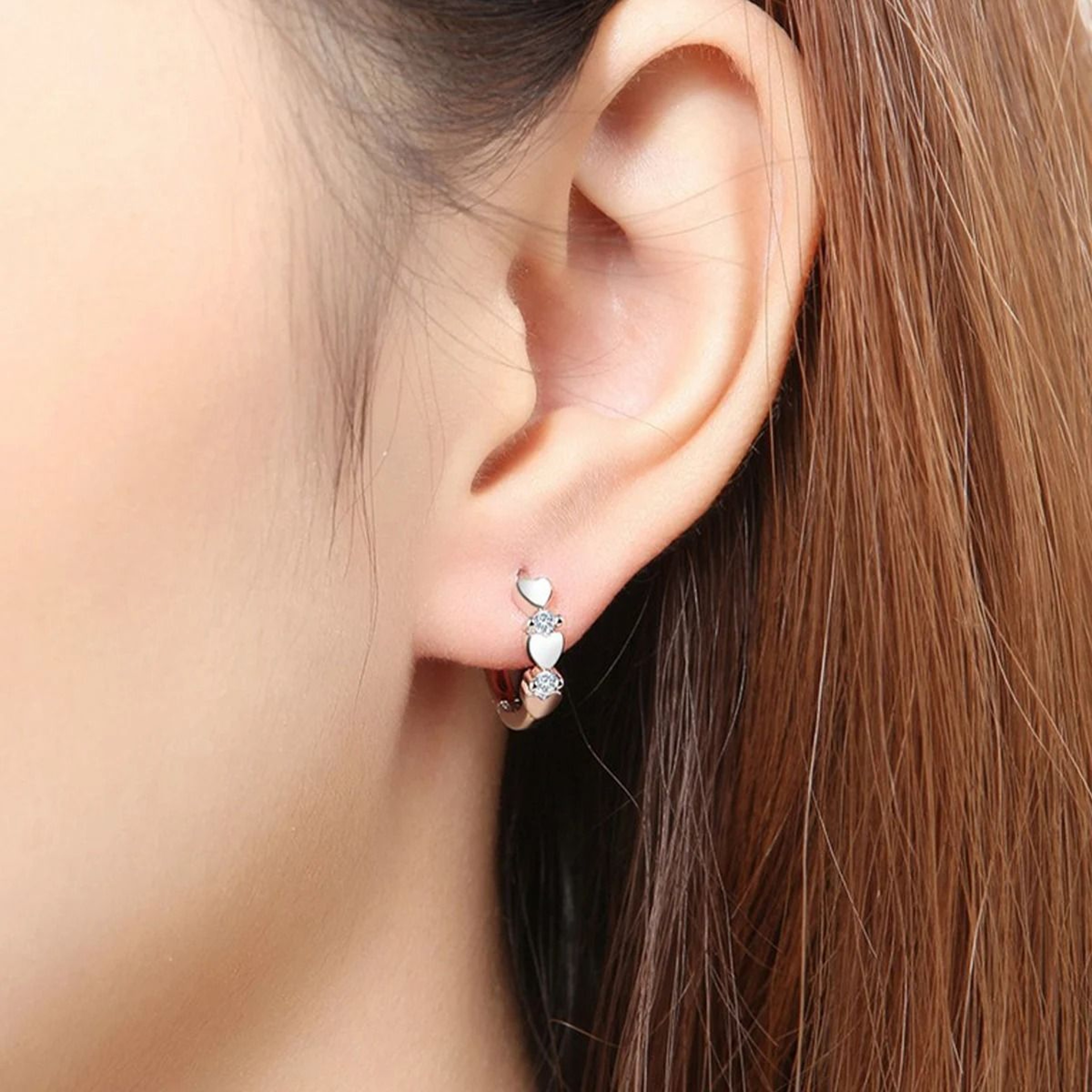 Heart Small Hoop Earrings For Women 2